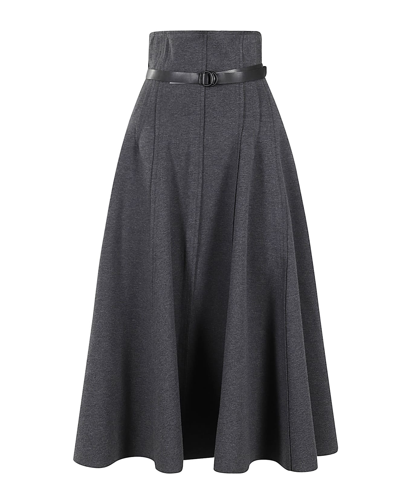 Norma Kamali Grace Skirt - Dark Heather Grey