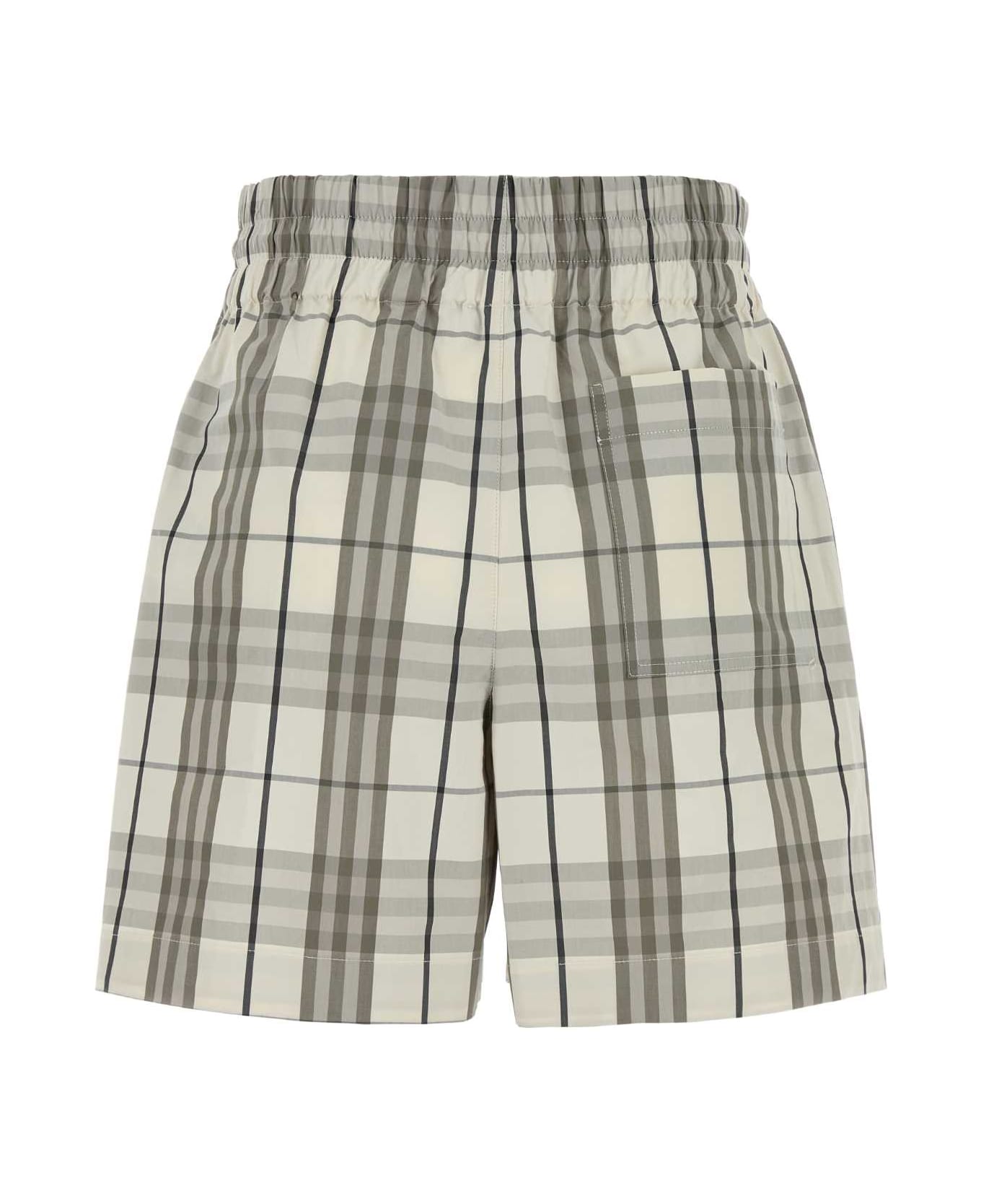 Burberry Embroidered Poplin Shorts - COTTONIPCHECK