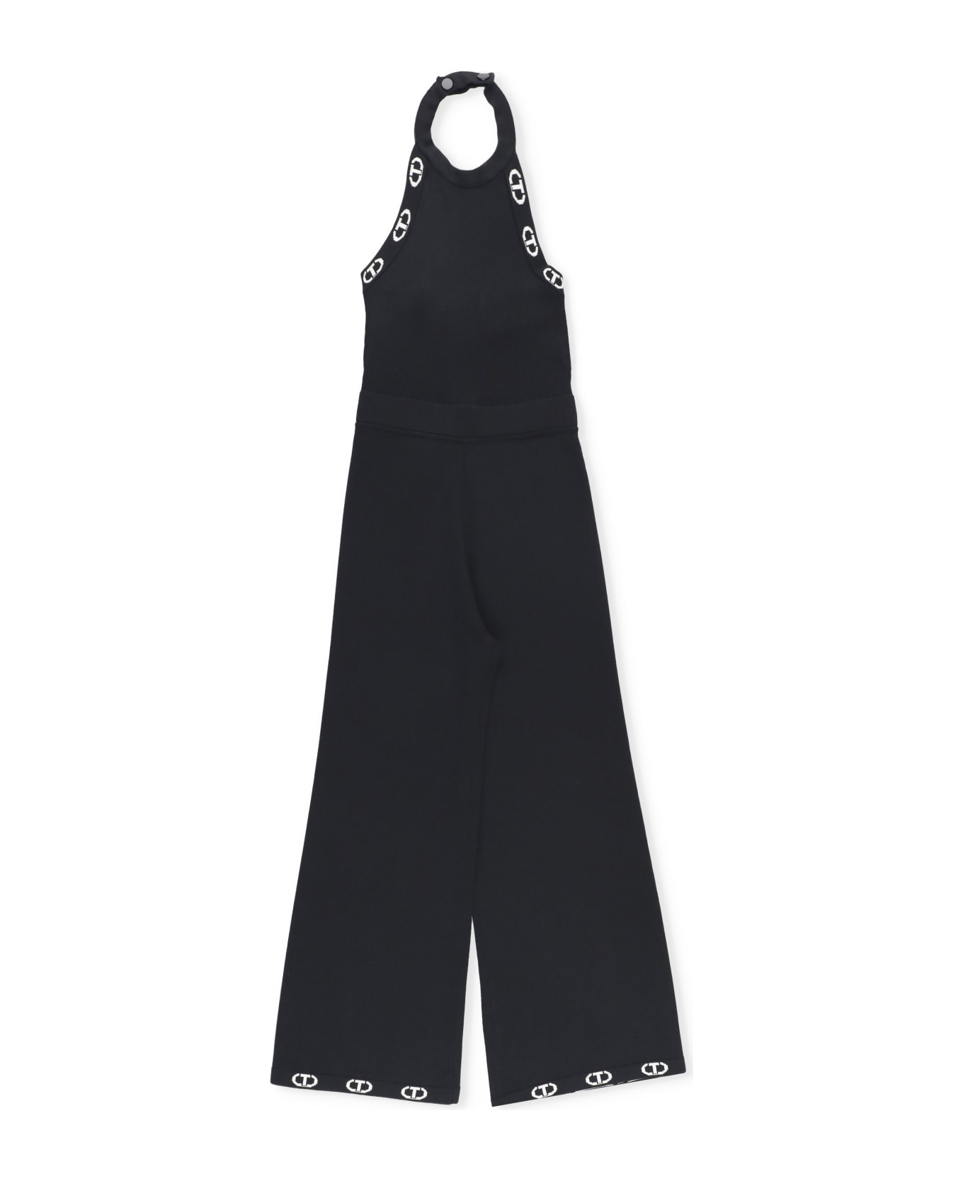 TwinSet Jumpsuit With Logo - Black