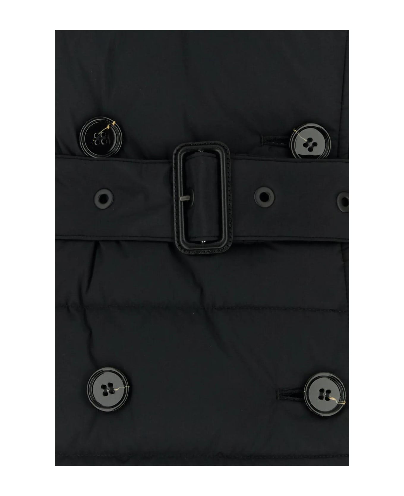 Burberry Black Stretch Nylon Padded Jacket - Nero