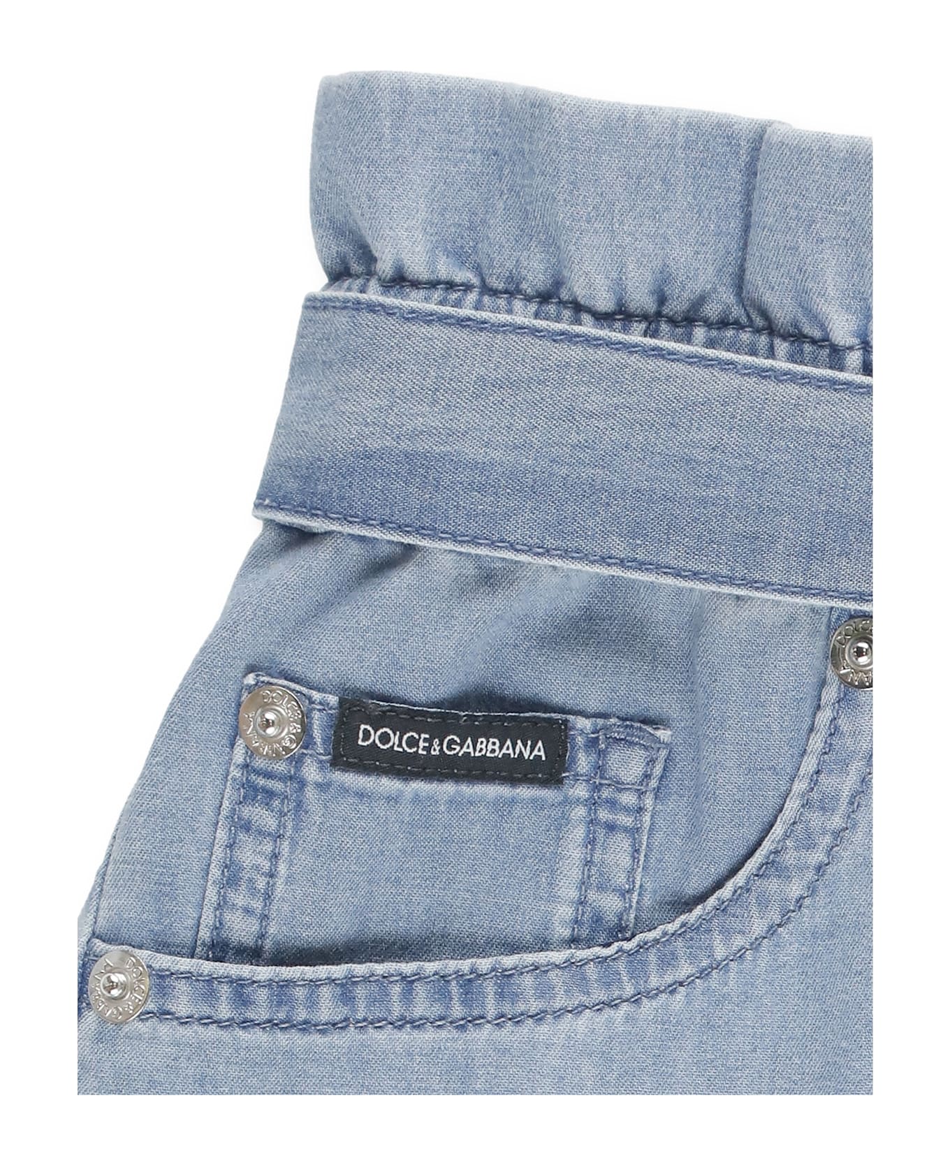 Dolce 
Gabbana Cotton Shorts - Blue