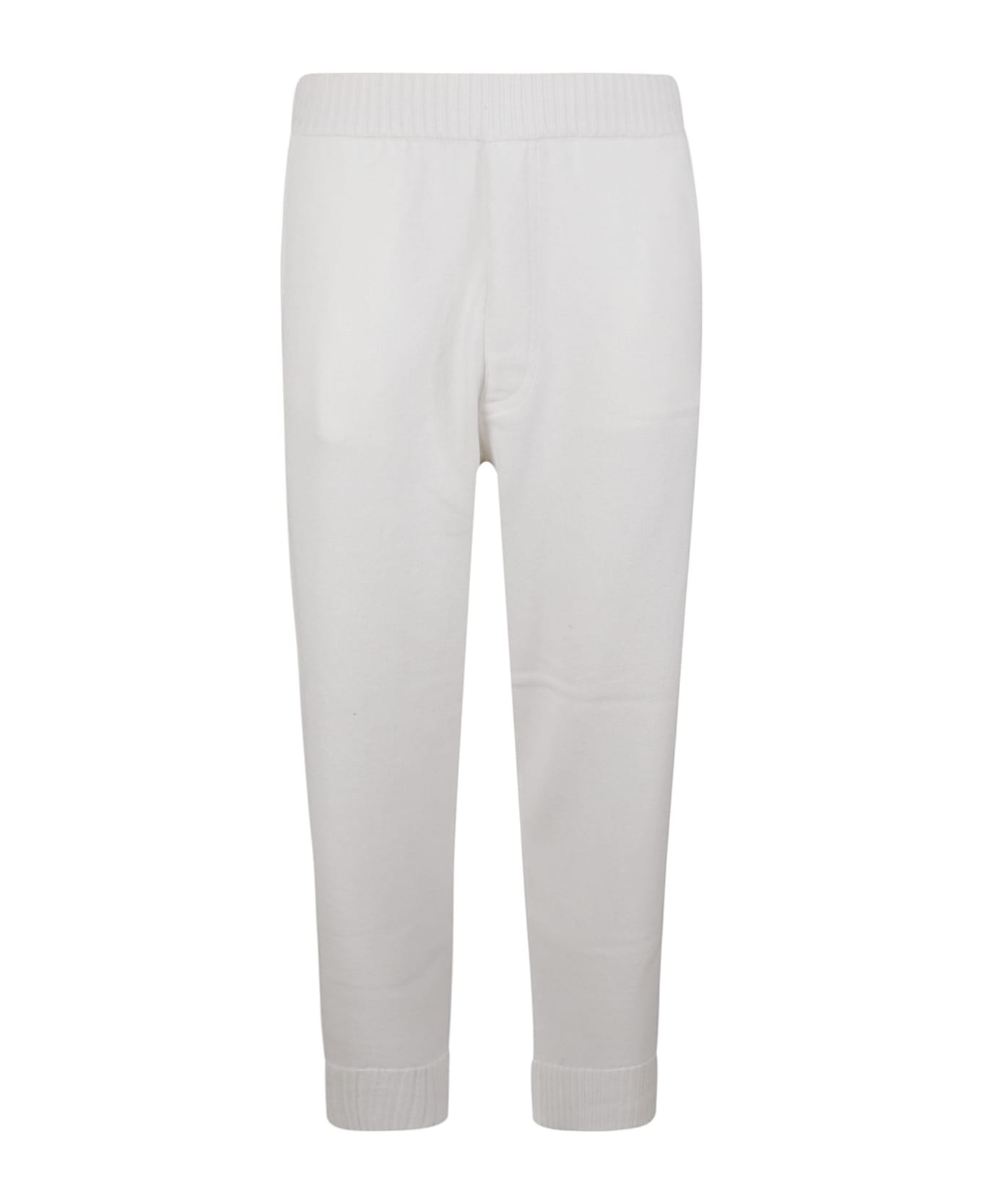 Zegna Ribbed Track Pants - White