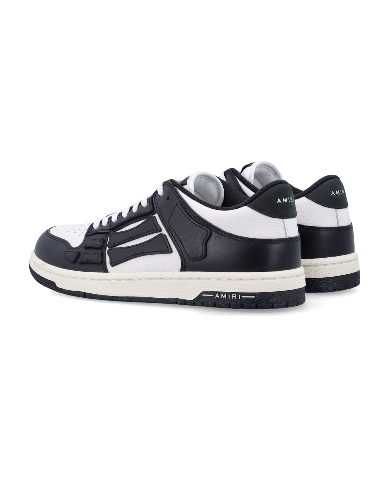AMIRI Skel Top Low Woman's Sneakers - BLACK WHITE