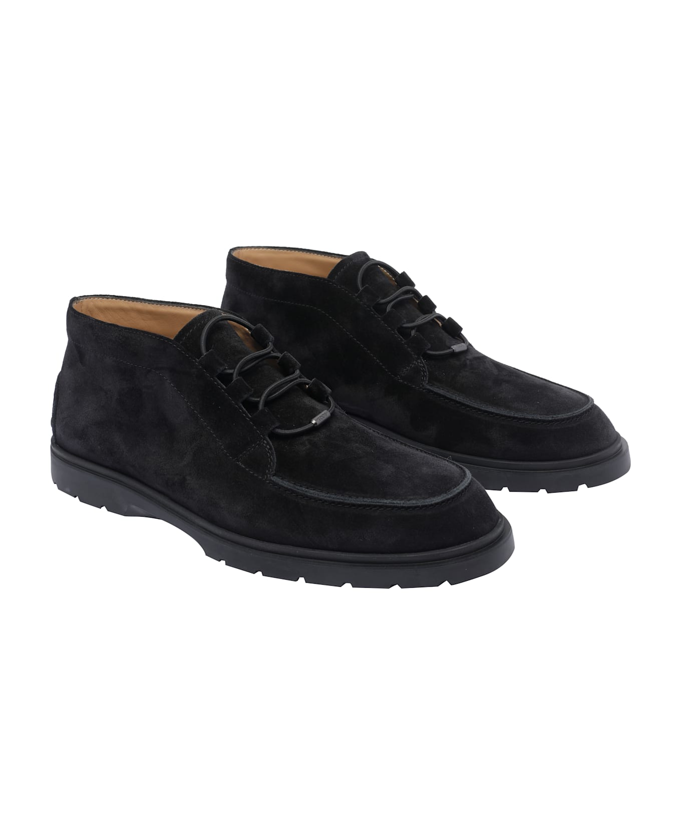 Tod's Desert Boots In Suede - Black
