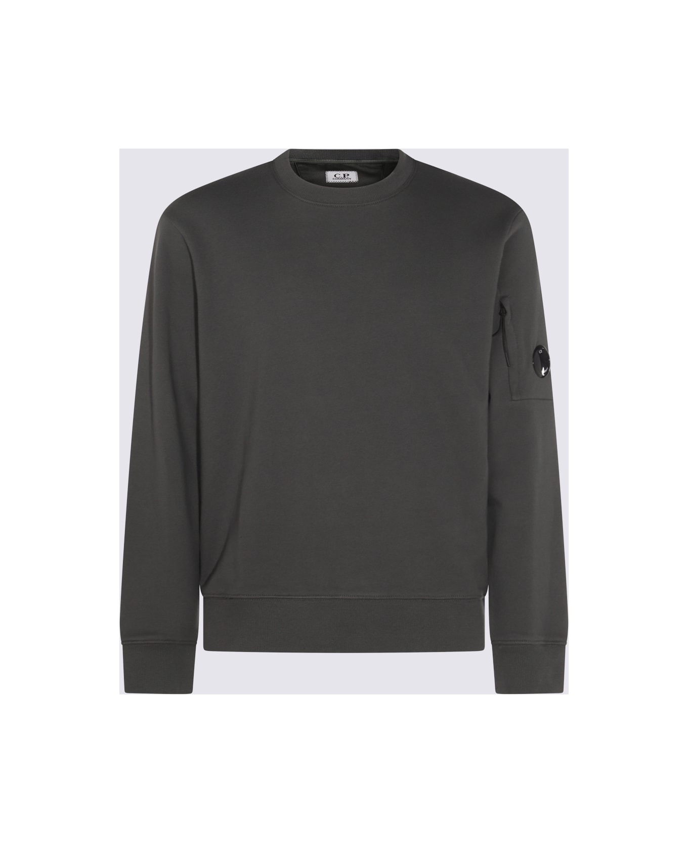 C.P. Company Dark Grey Cotton Sweatshirt - CHARCOAL