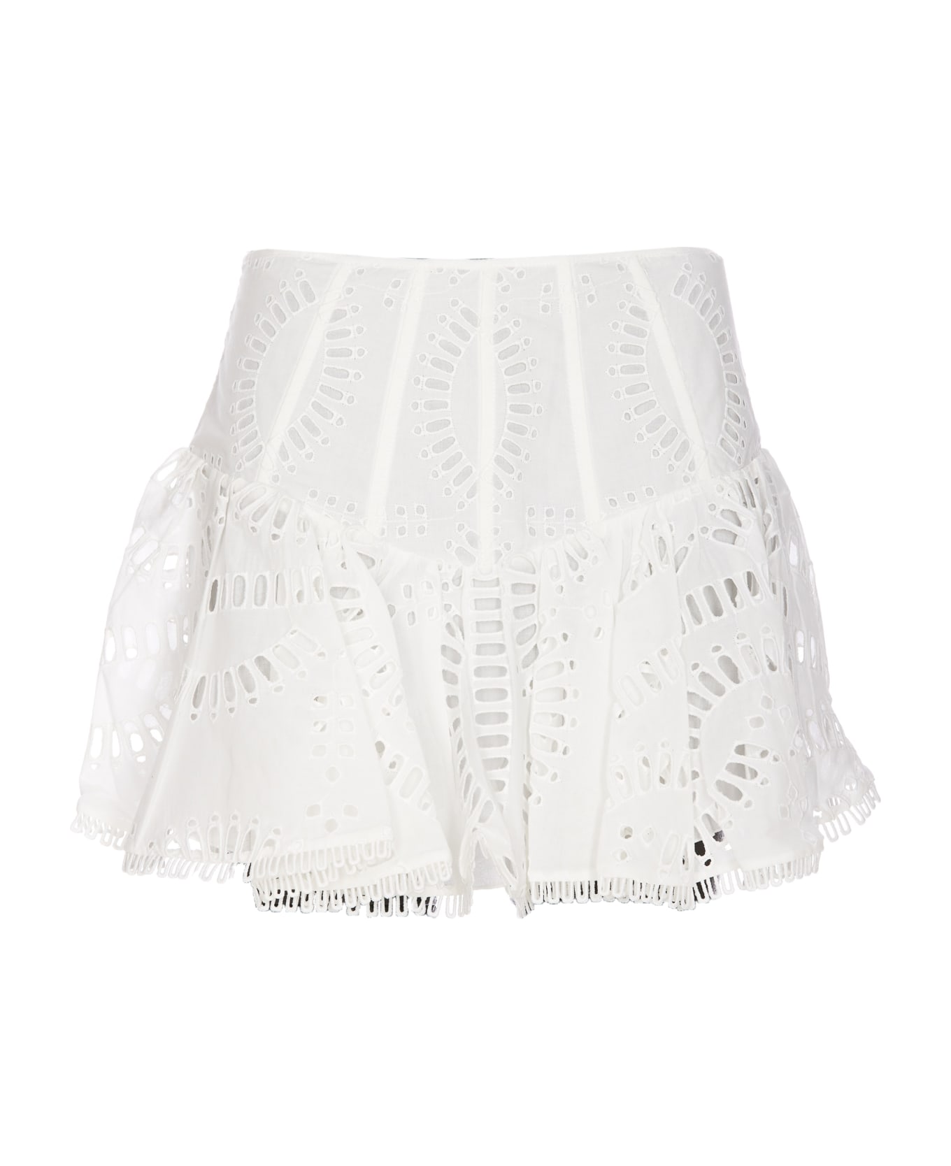 Charo Ruiz Favik Short Skirt - White スカート