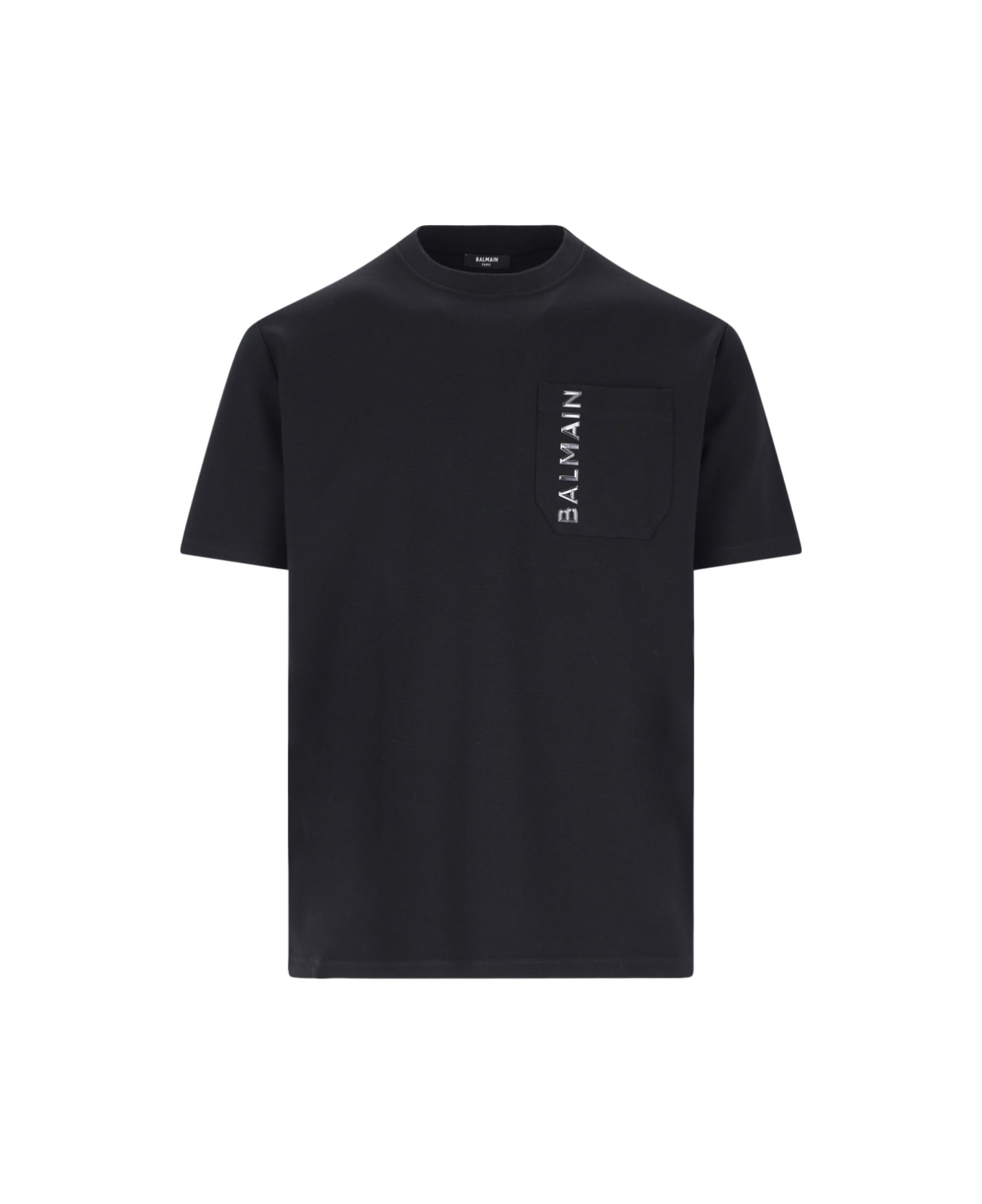 Balmain T-shirt With Logo - Black シャツ
