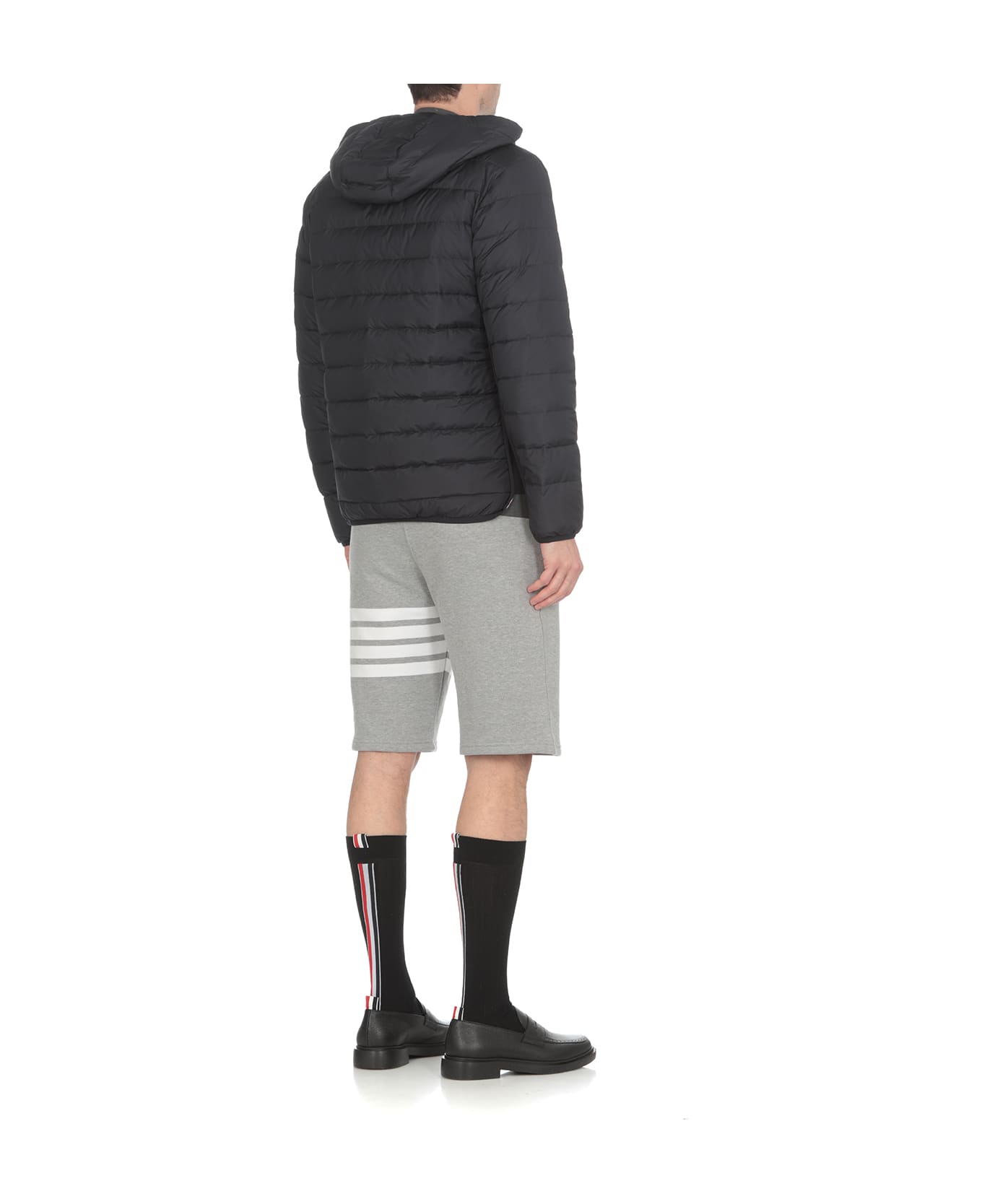 Thom Browne 4 Bars Quilted Down Jacket - Blue