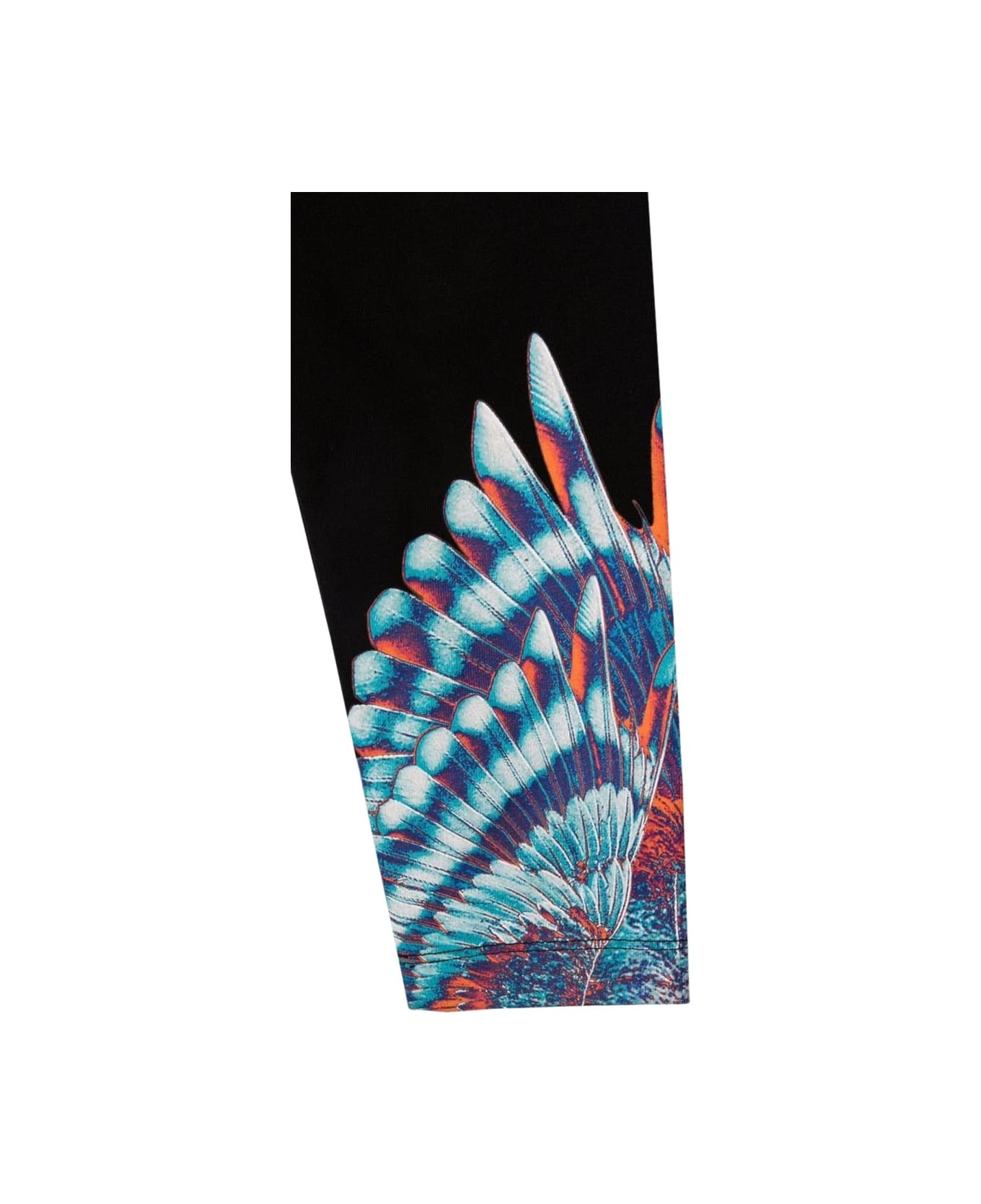 Marcelo Burlon Blue Birds Wings Leggings - BLACK