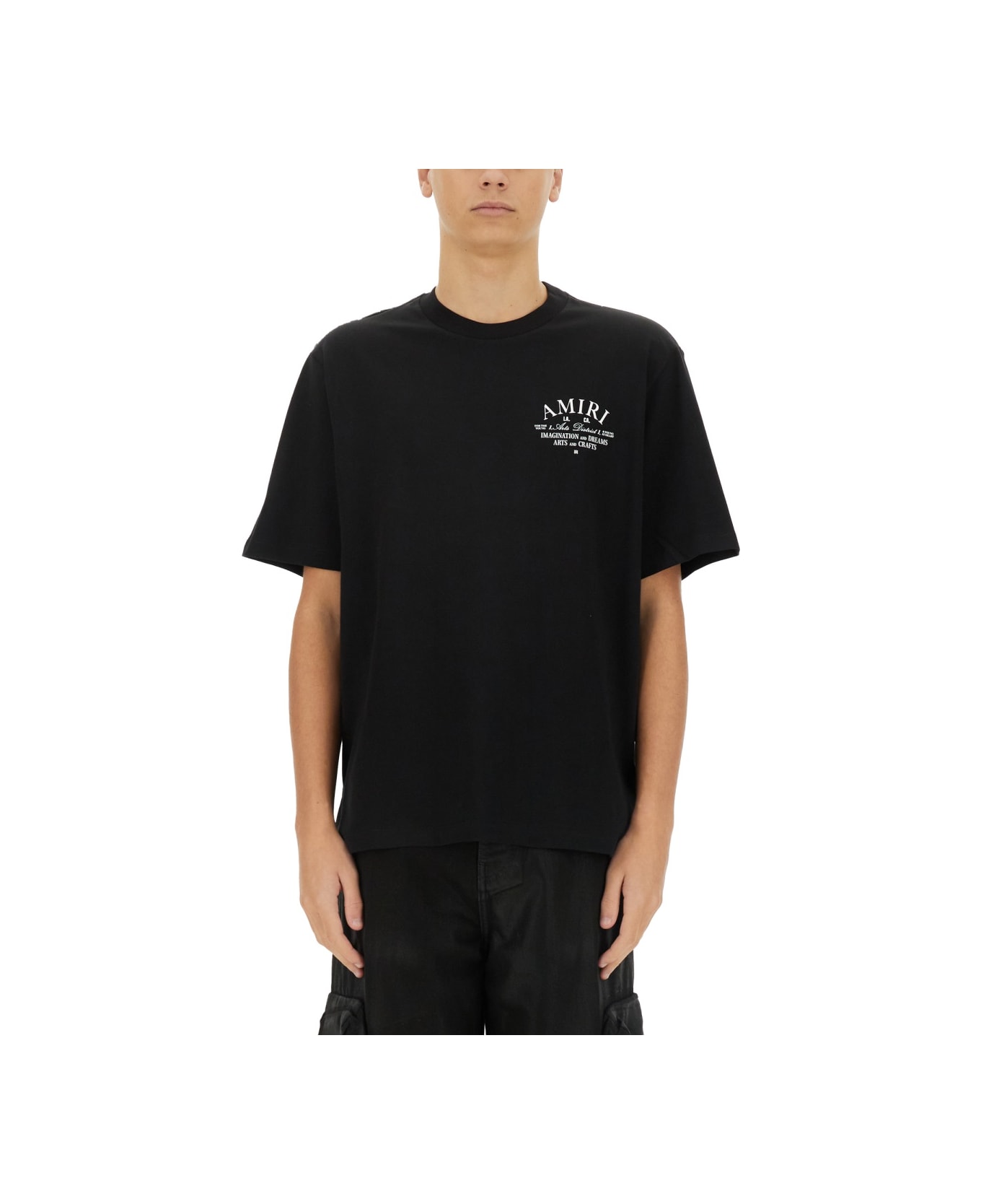 AMIRI T-shirt With Logo - BLACK