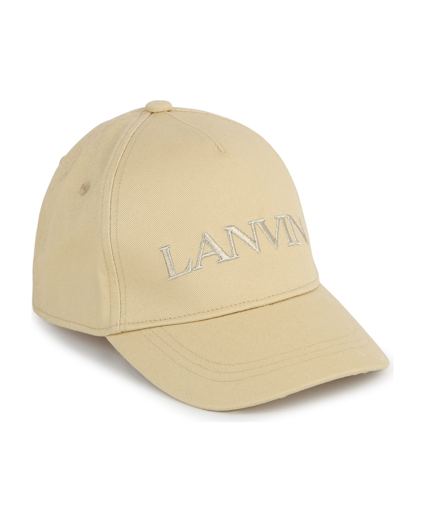 Lanvin Cappello Con Logo - Sabbia
