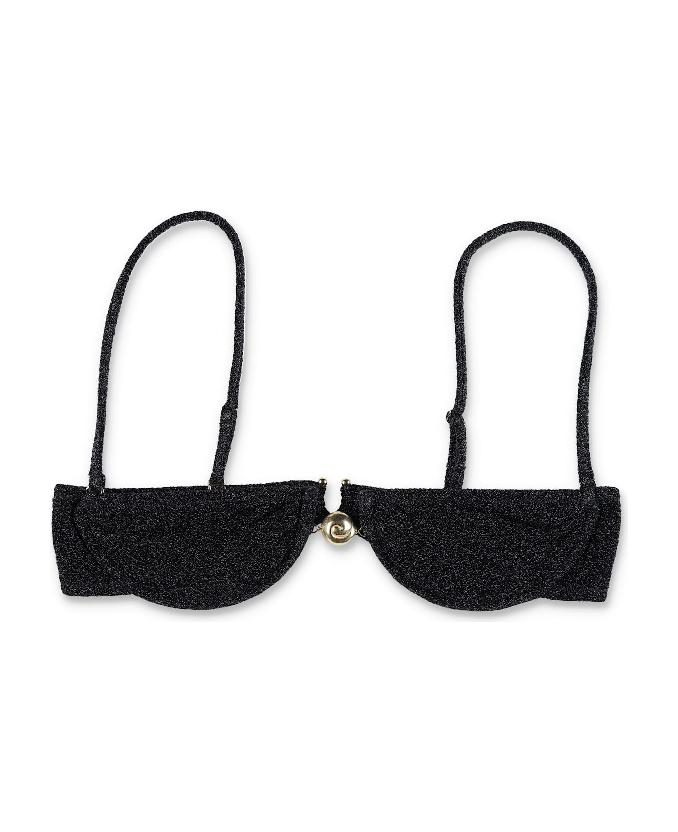 Reina Olga Hammond Bikini Top - BLACK