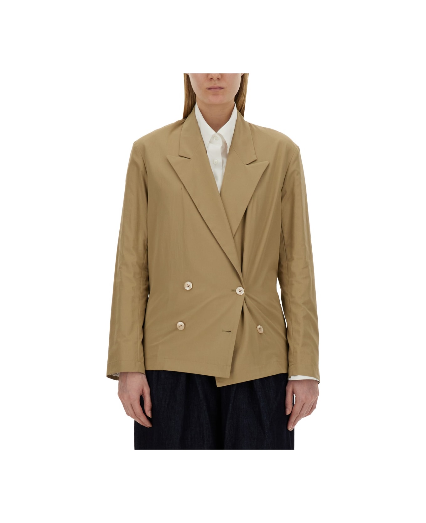 Dries Van Noten Double-breasted Shirt - BEIGE