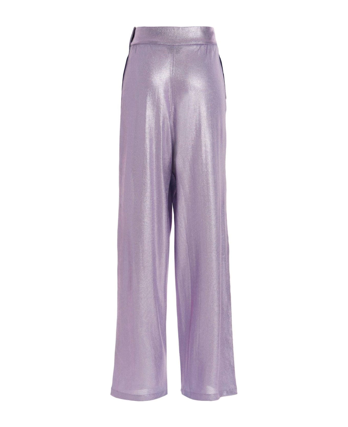 Tom Ford High-rise Metallic Effect Trousers - LILAC
