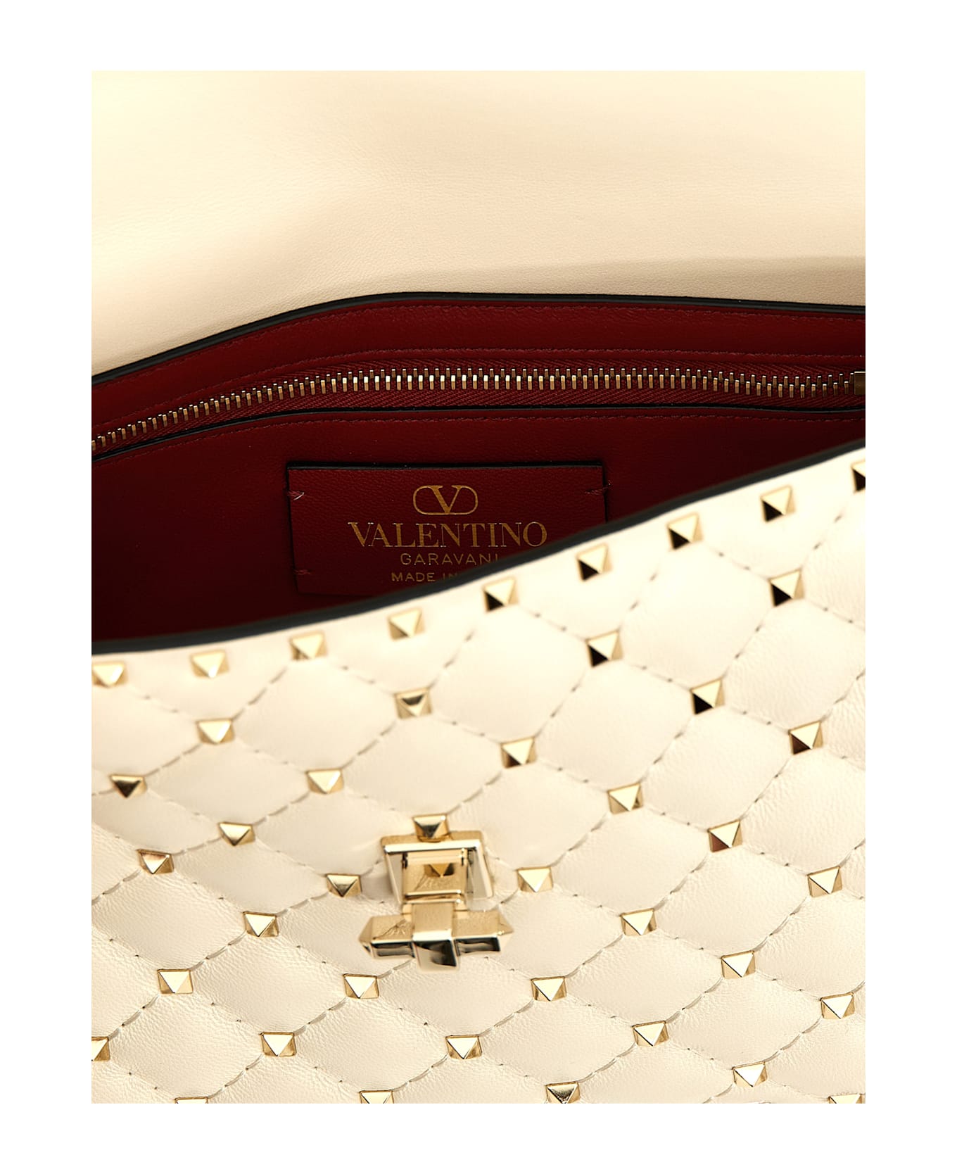 Valentino Garavani 
rockstud Spike
 Shoulder Bag - White
