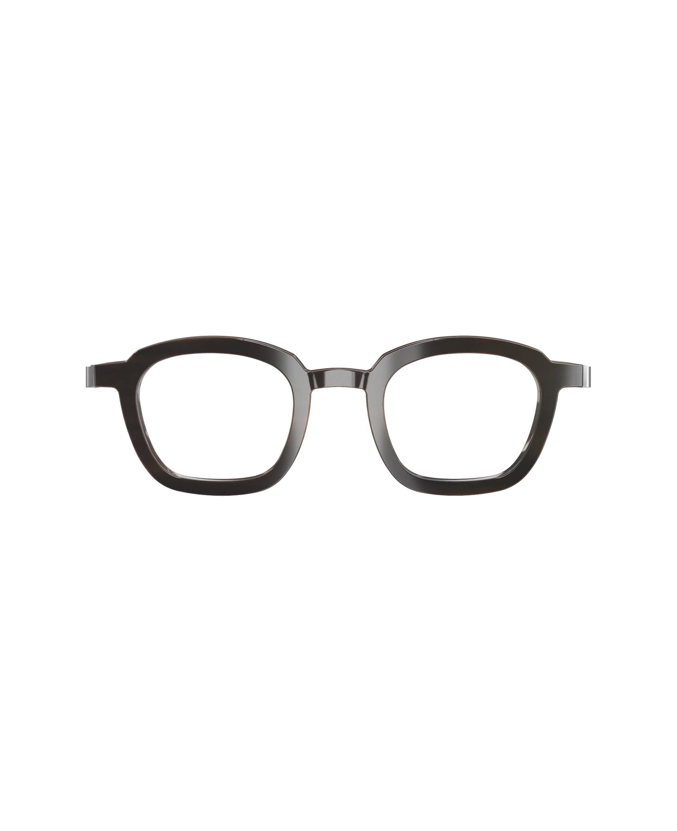 LINDBERG Buffalo Horn 1858 H20 10 Marrone Scuro Silver Glasses - Marrone