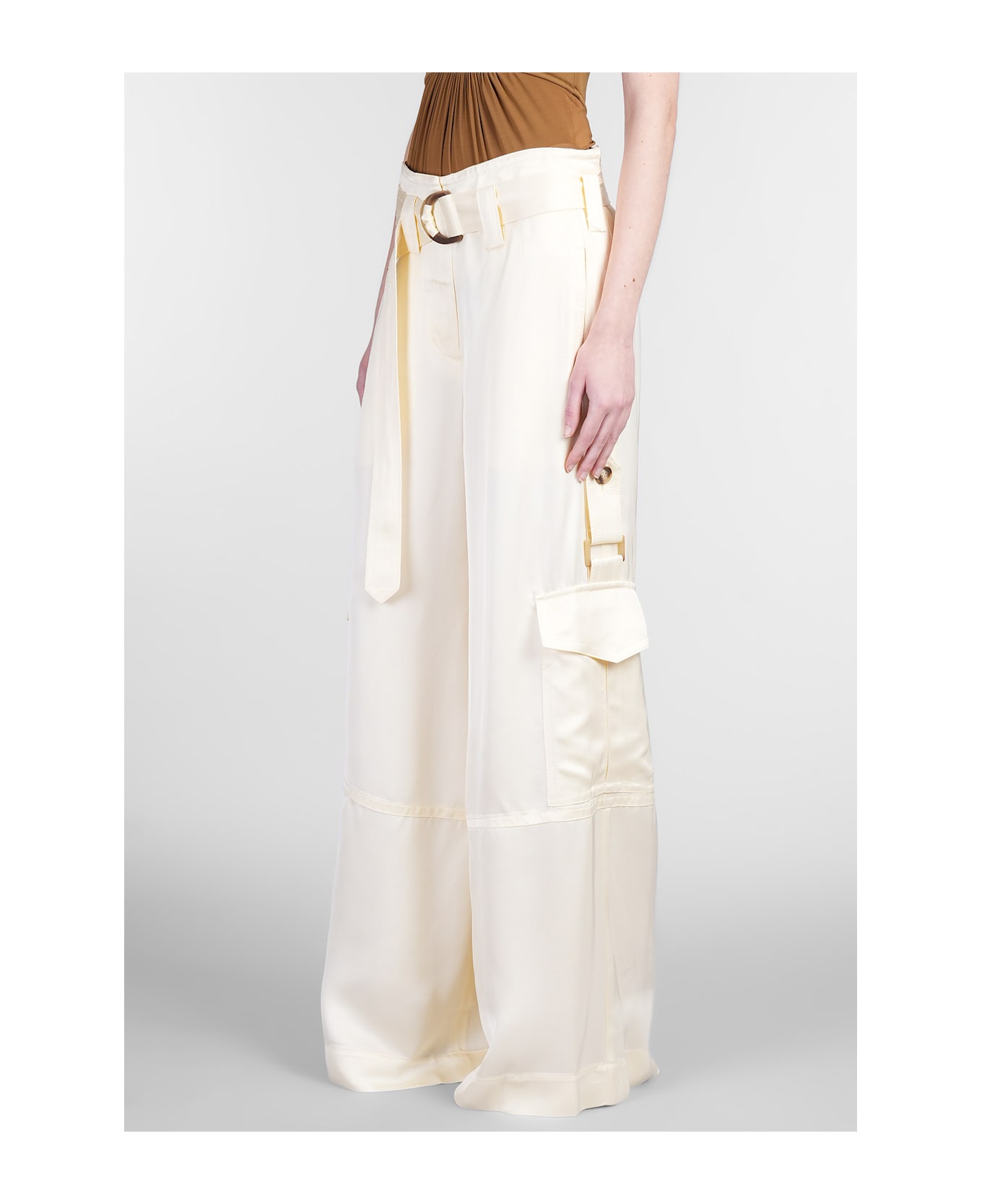 Zimmermann Pants In Yellow Viscose - yellow