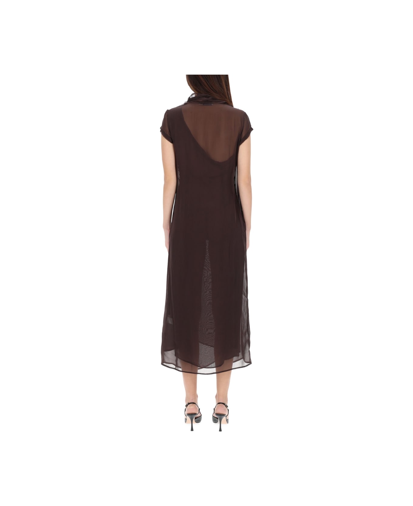 Paloma Wool Midi Dress "sully" - BROWN ワンピース＆ドレス