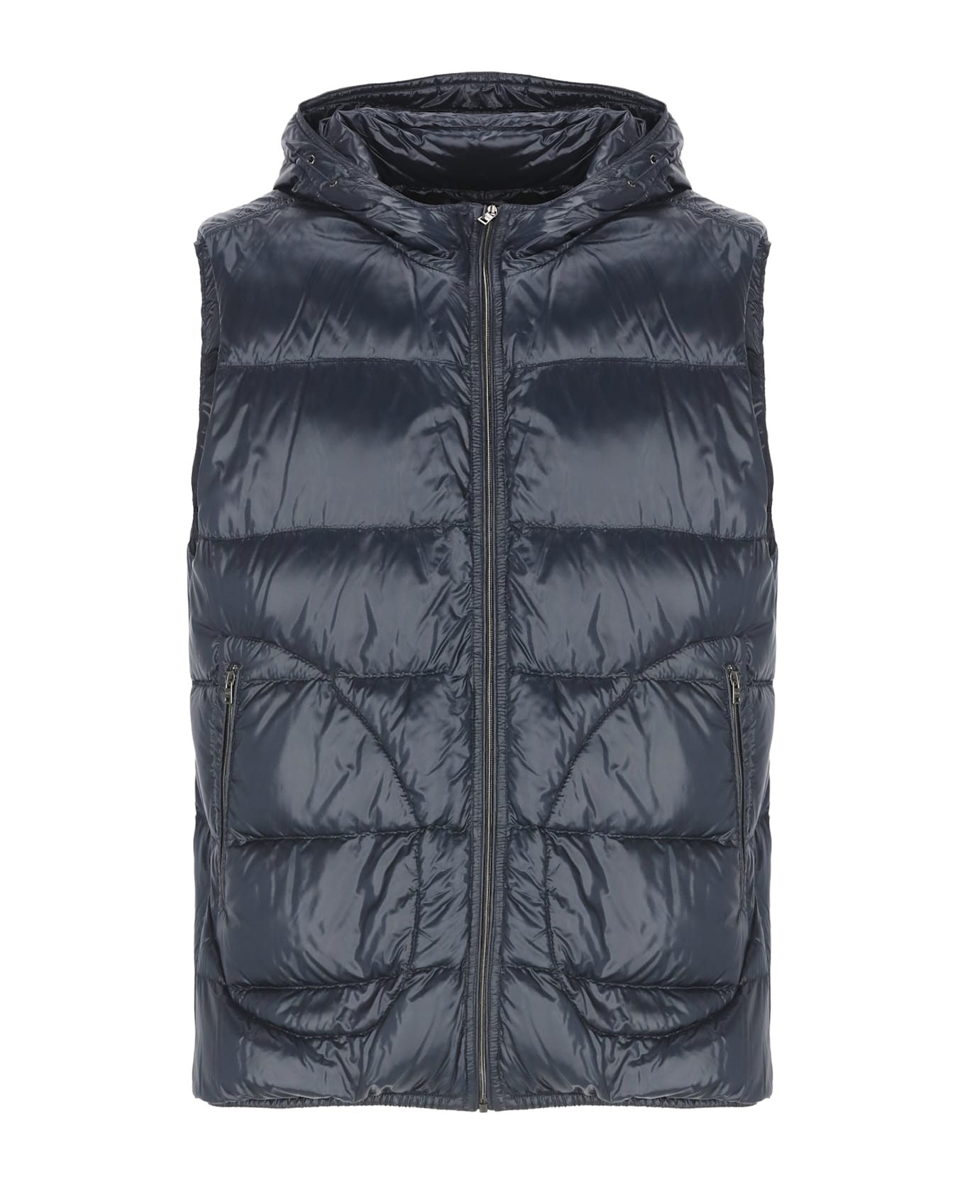 Herno Quilted Vest - Blue