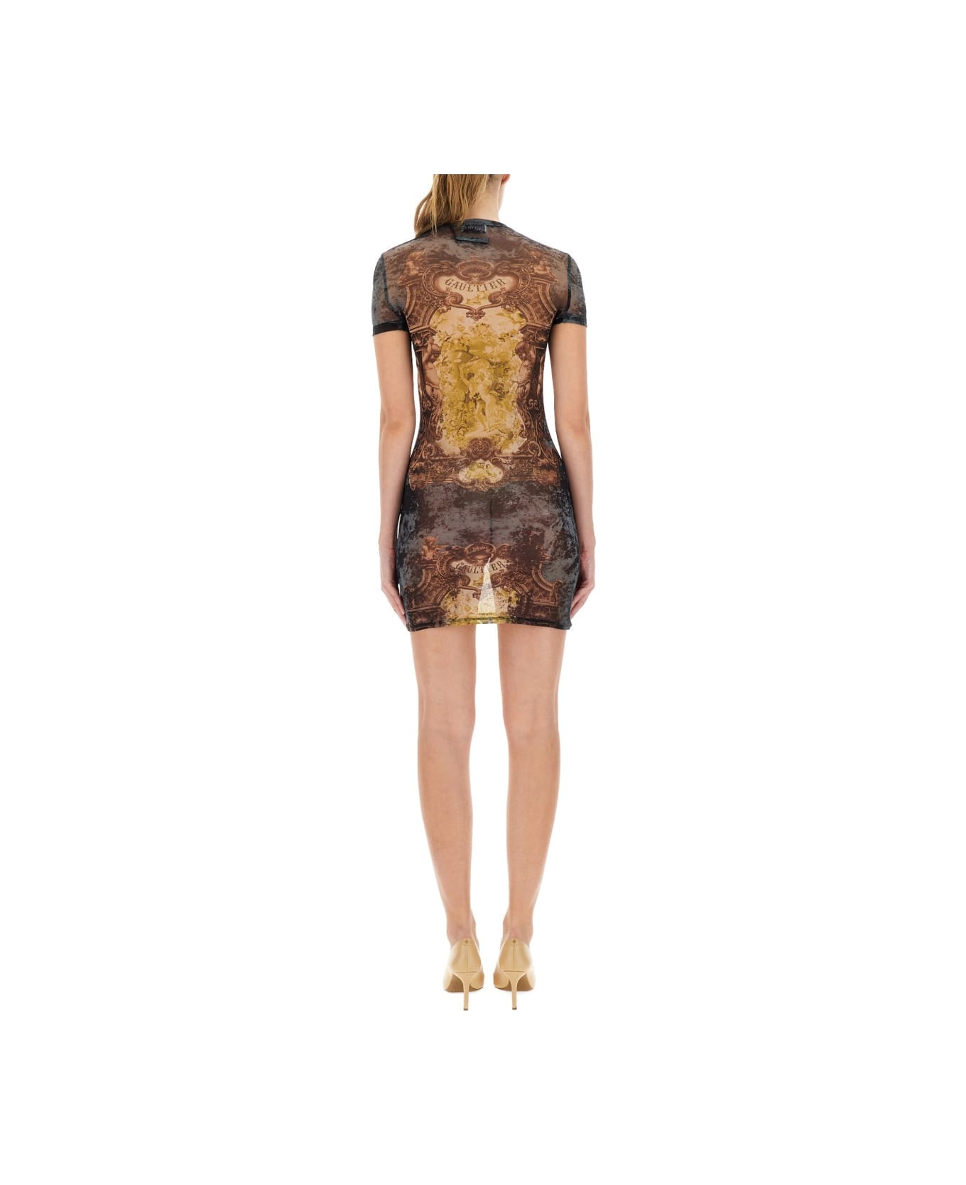 Jean Paul Gaultier Mini "medaillon" Dress - MULTICOLOUR