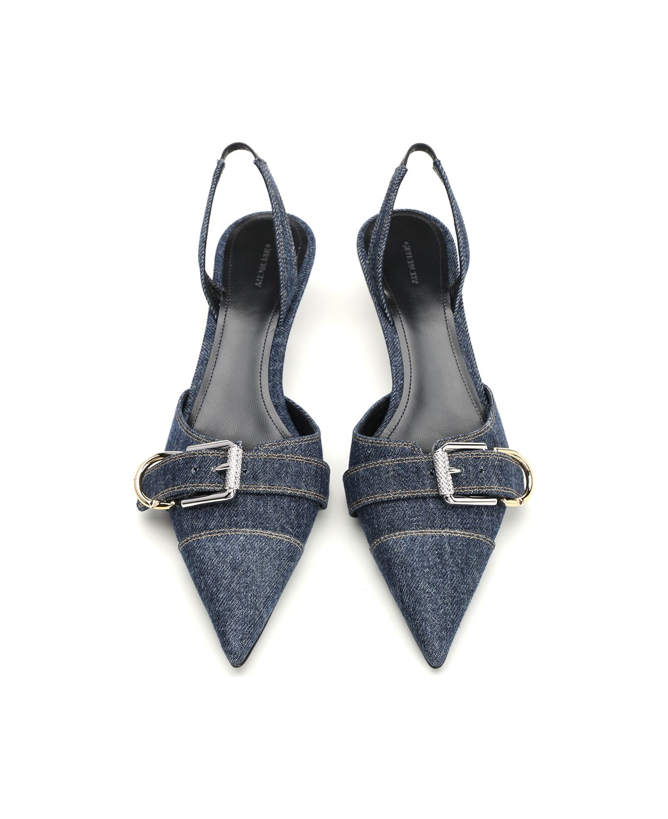 Givenchy Voyou Denim Slingbacks - DARKBLUE