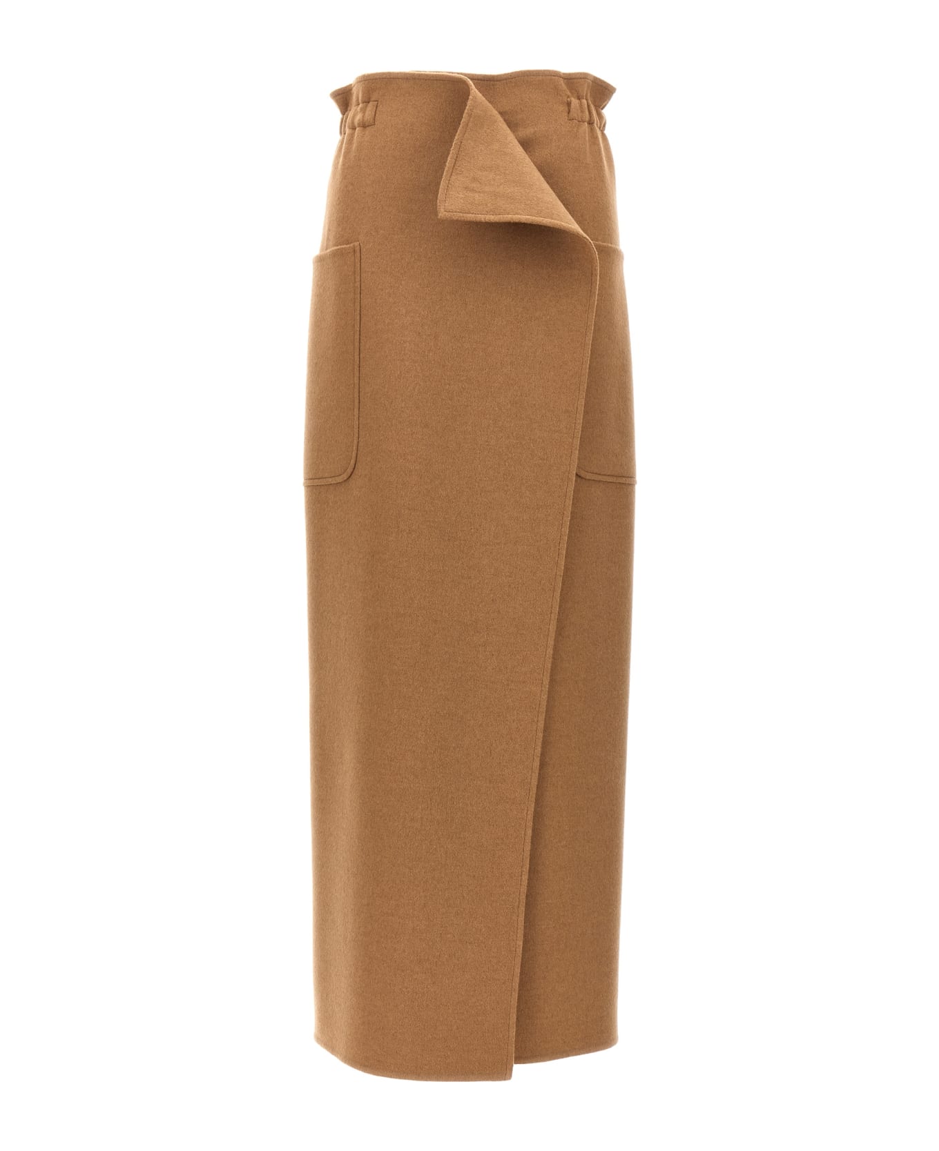 Max Mara 'carbone' Long Skirt - Brown