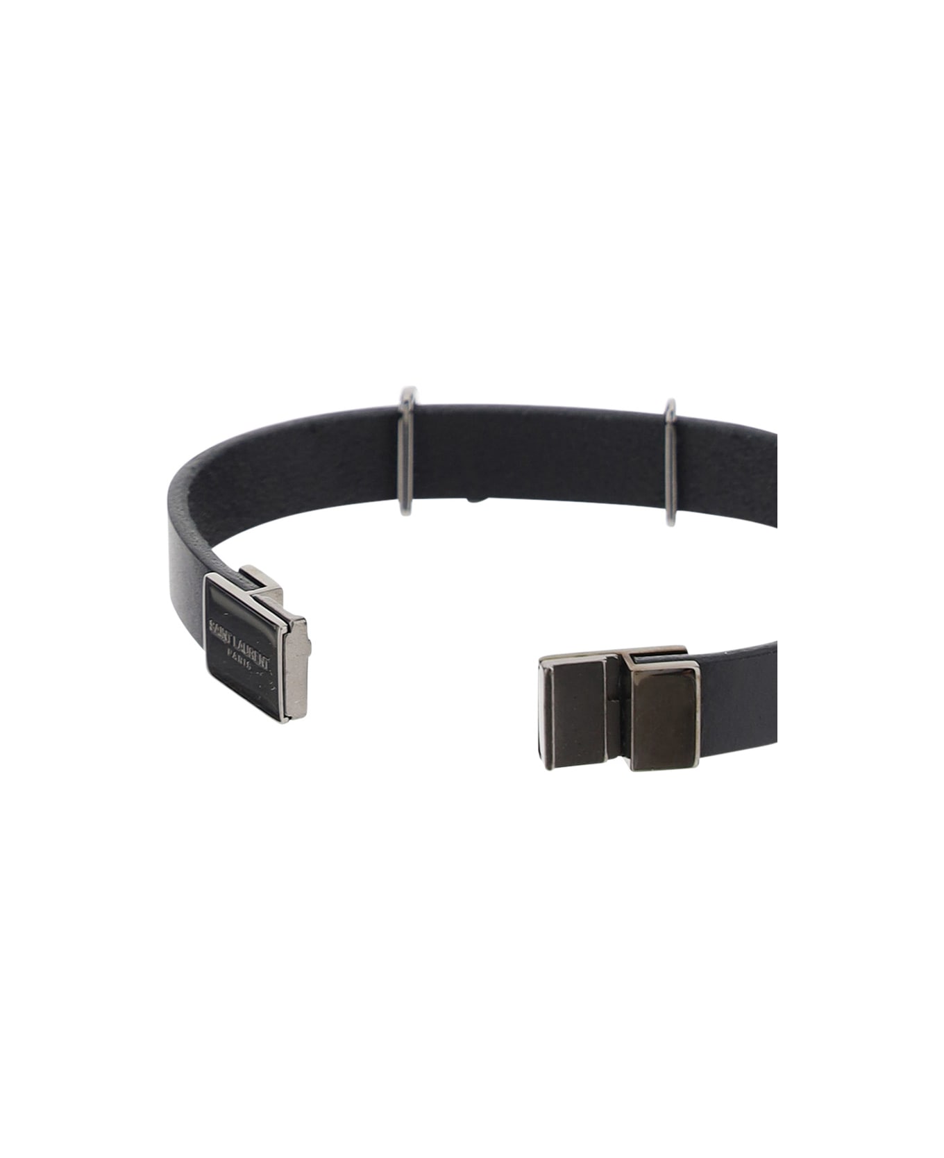 Saint Laurent Opyum Leather Bracelet - Nero ブレスレット