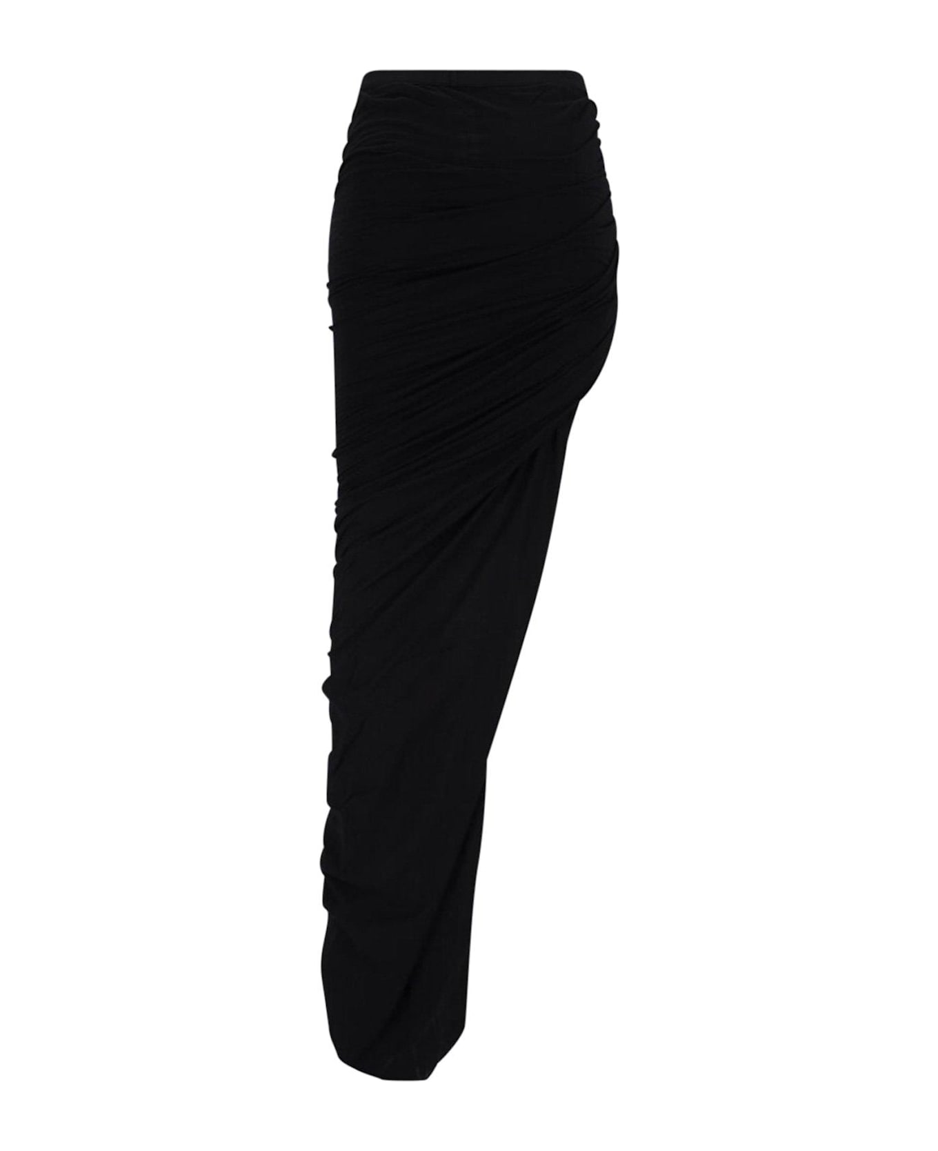 DRKSHDW Soft Edfu Ruched Maxi Skirt - Black
