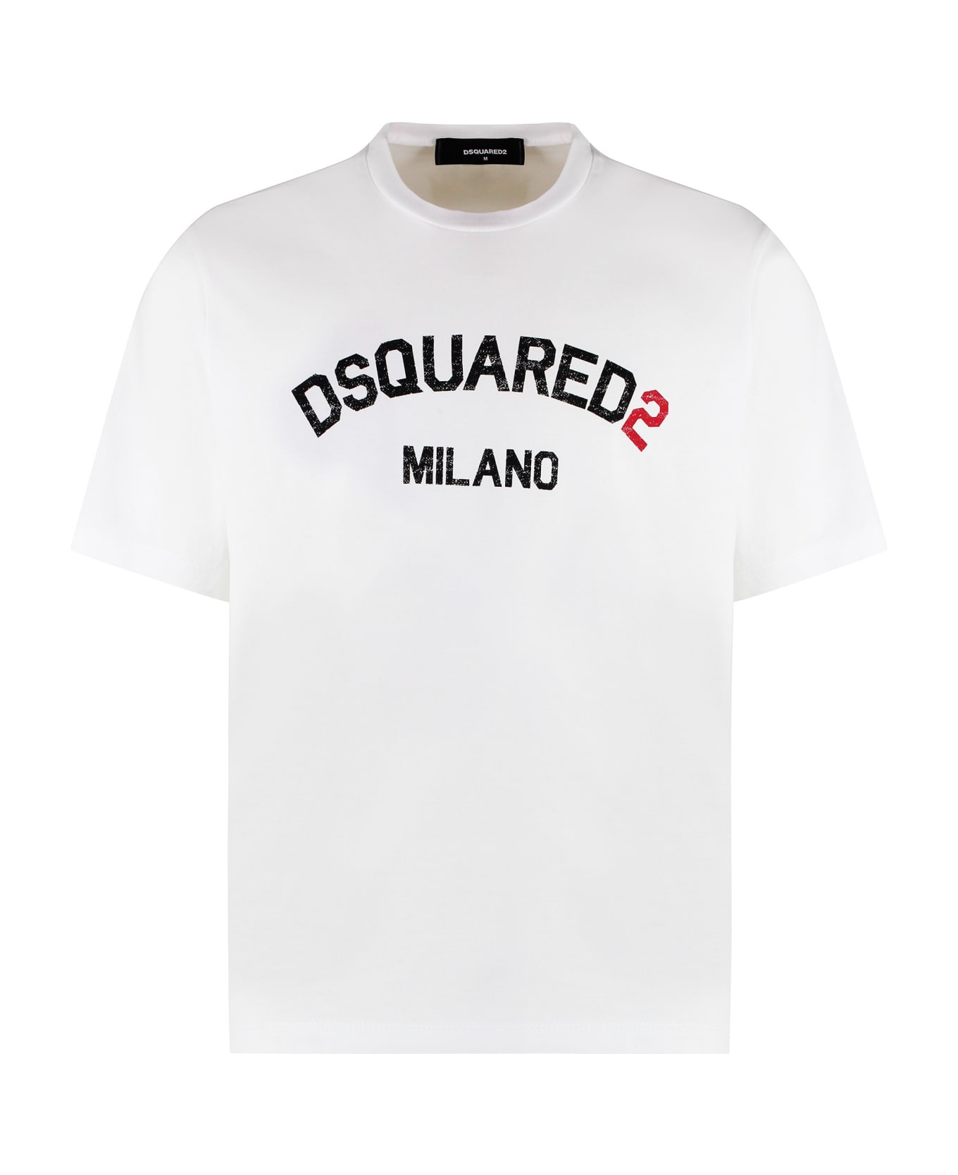 Dsquared2 'milano' White Cotton T-shirt - White