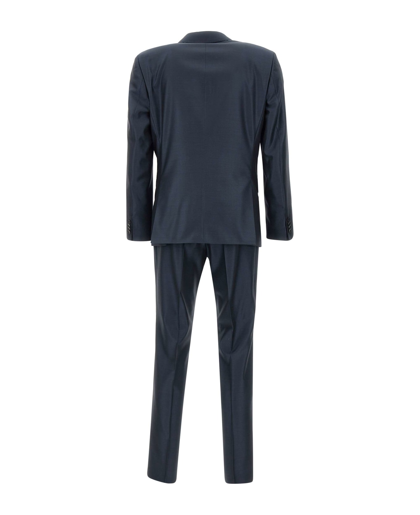 Hugo Boss Fresh Wool And Silk Two-piece Suit - BLUE