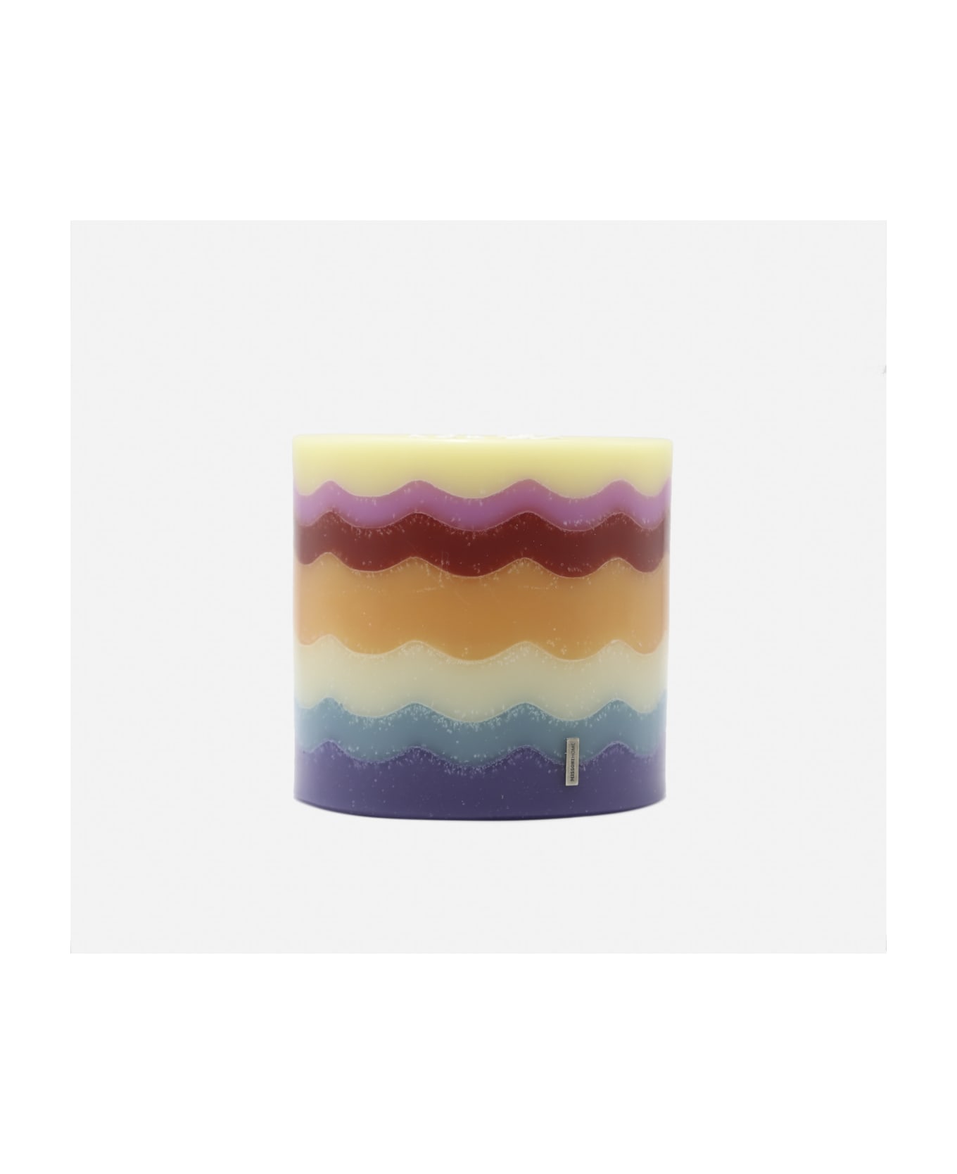 Missoni Flame Candle With Multicolor Motif - Multicolor