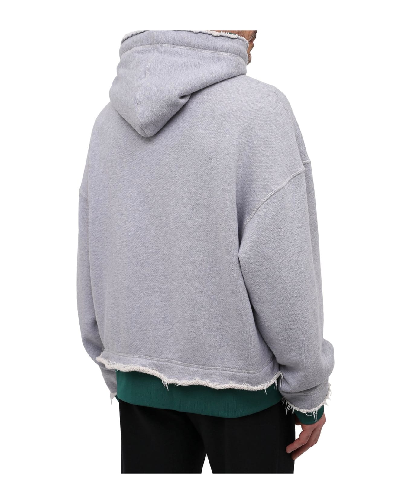 Palm Angels Double Layered Hoodie - Gray
