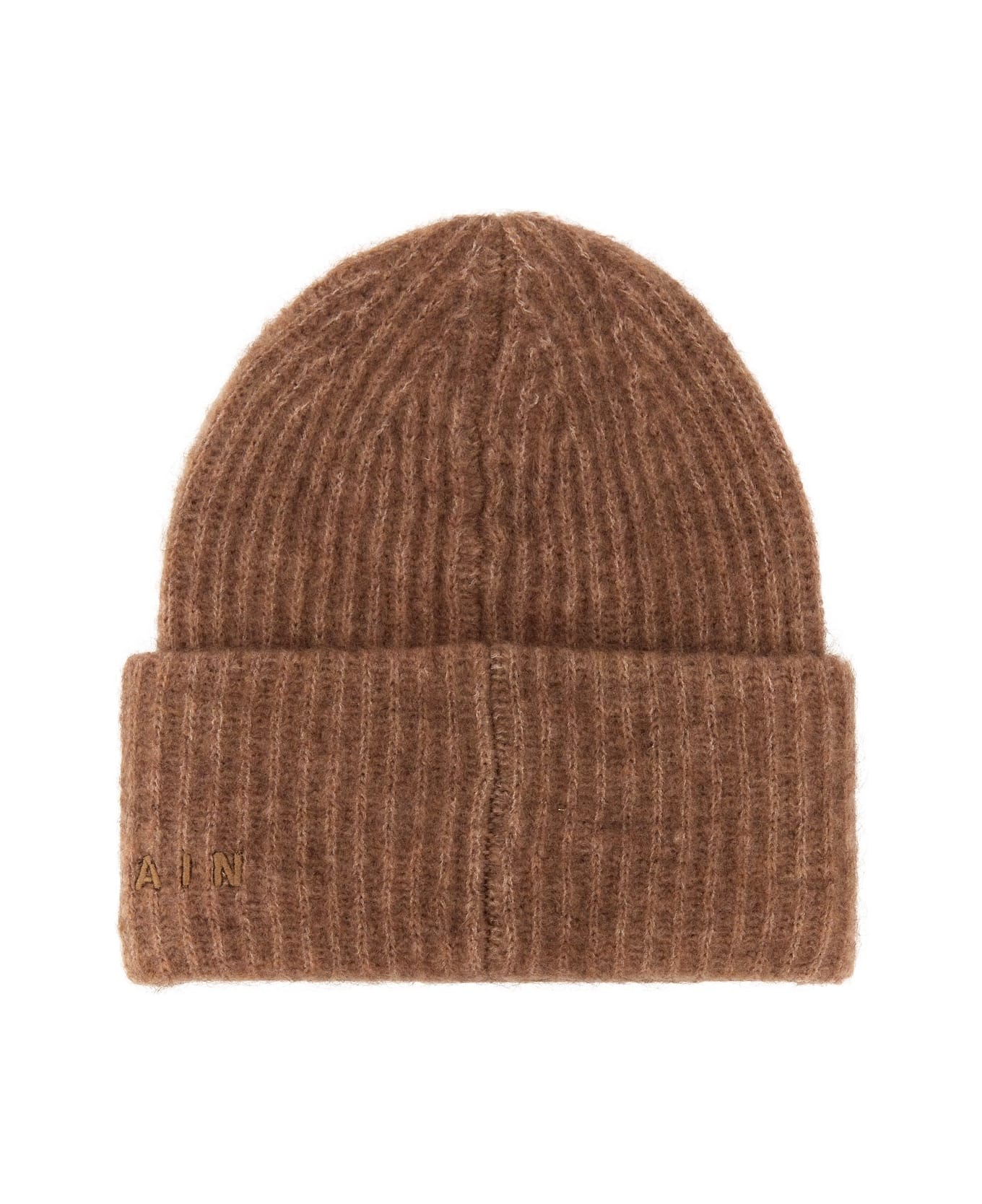 REMAIN Birger Christensen Wool Beanie Hat - BEIGE