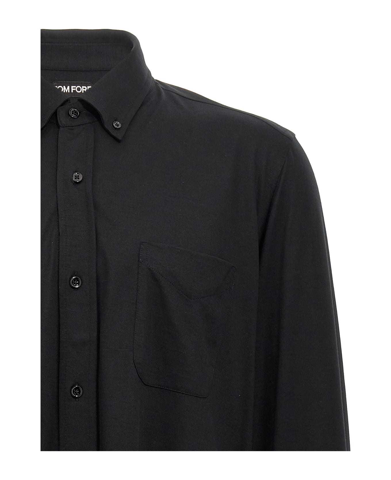 Tom Ford Cotton Silk Shirt - Black  