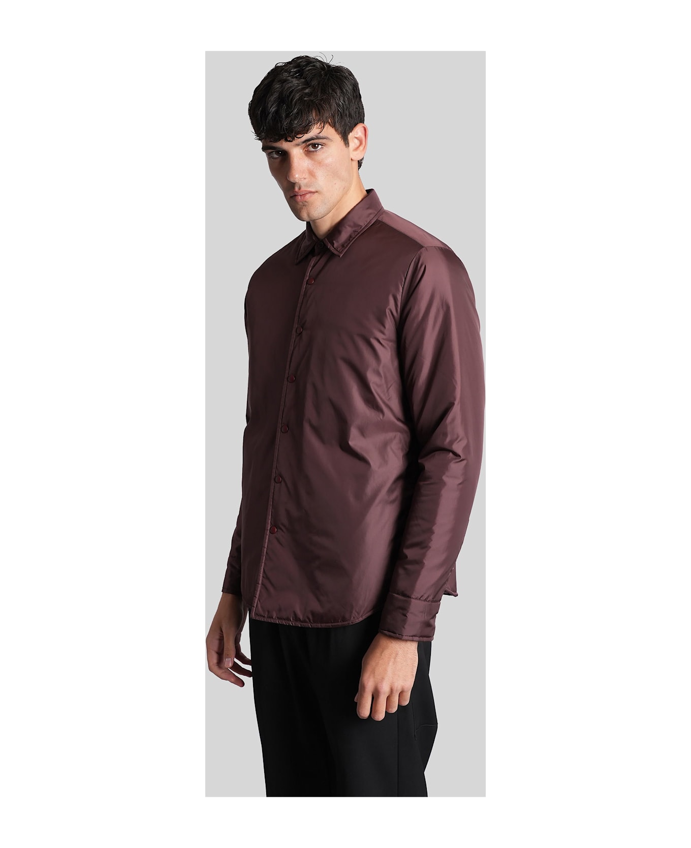 Aspesi Re-shirt Casual Jacket In Bordeaux Polyamide - bordeaux