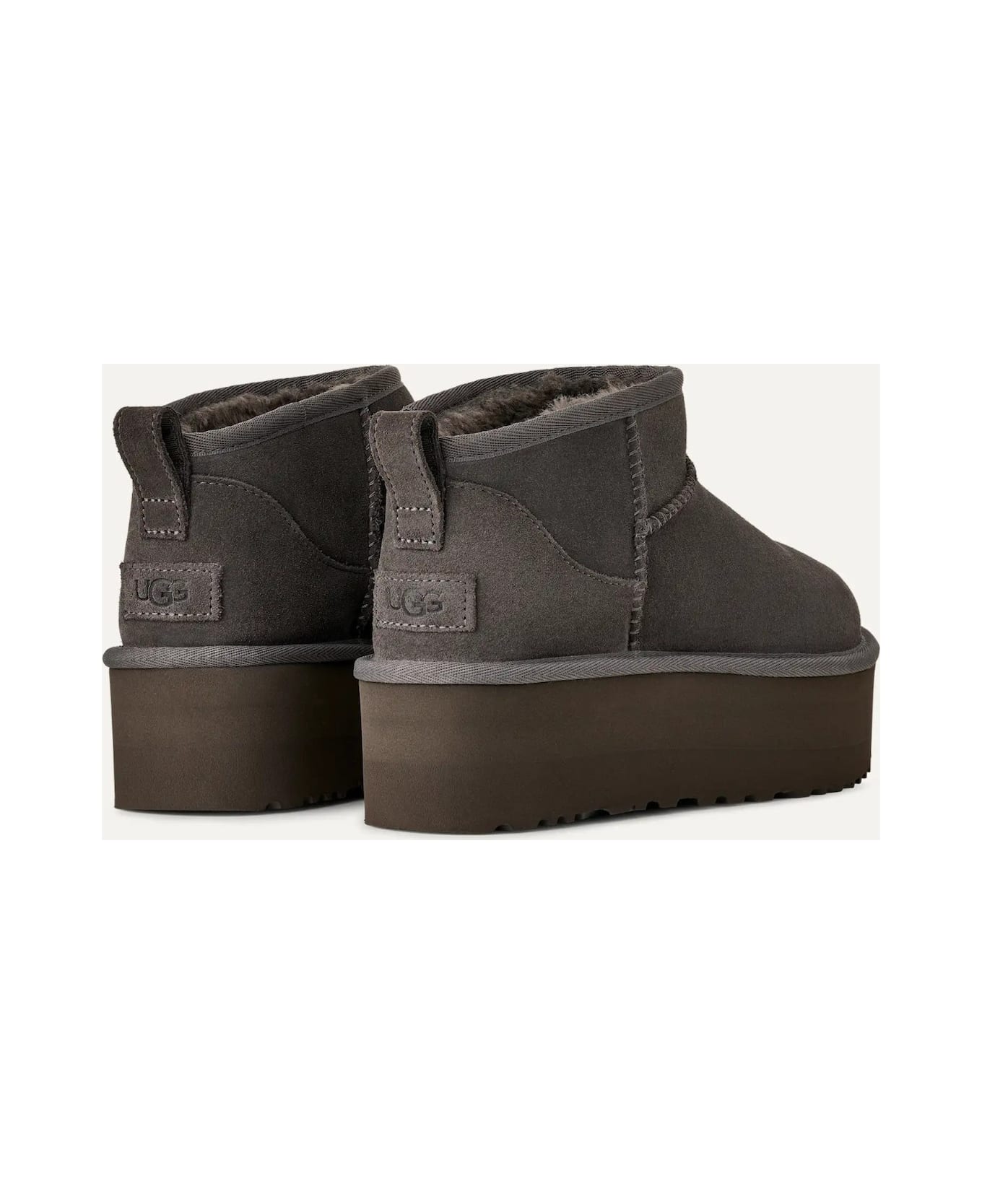 UGG W Classic Ultra Mini Platform Ankle Boots - Fango