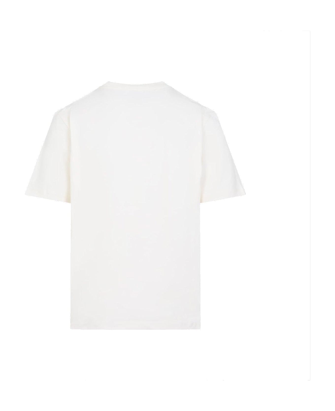 Moncler Logo Patch Crewneck T-shirt - Ivory