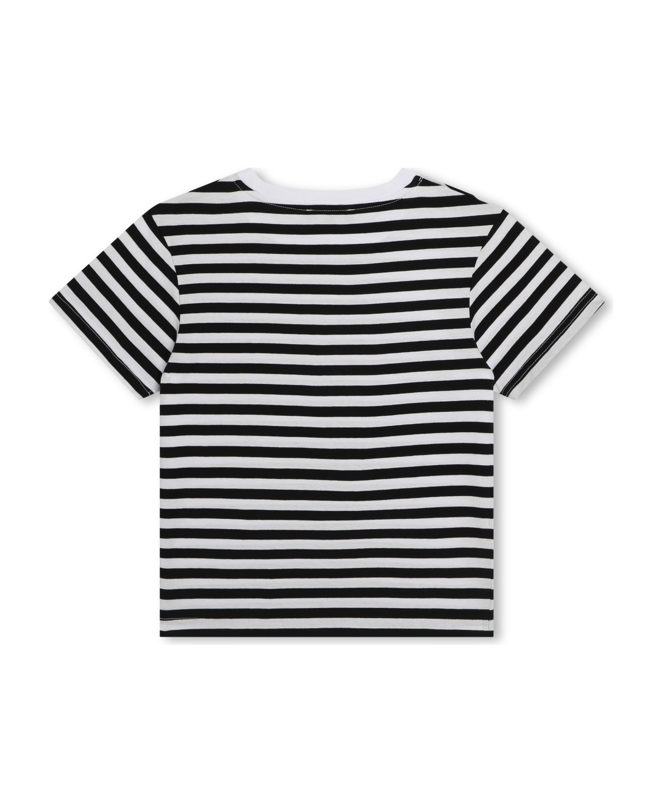 DKNY T-shirt With Stripe - White