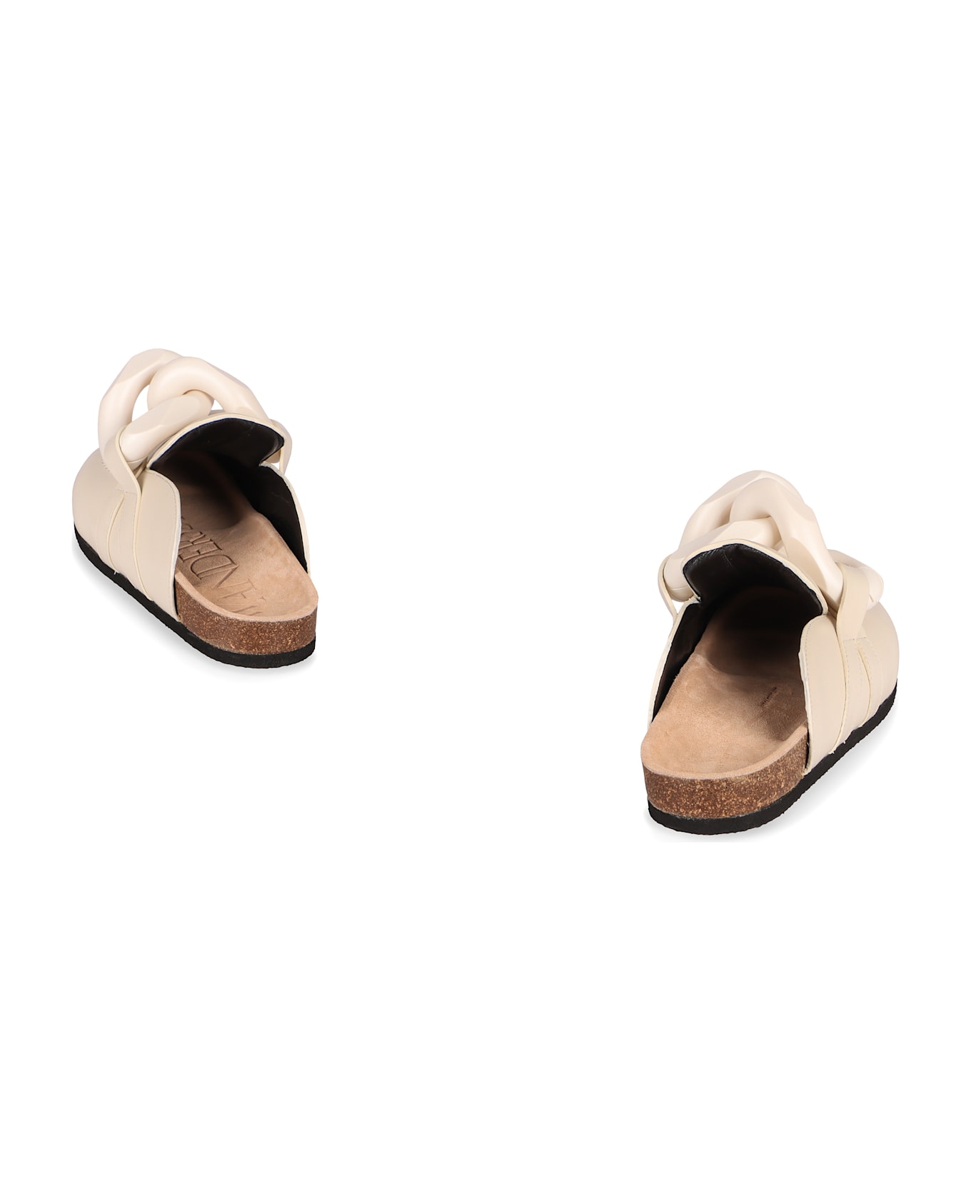 J.W. Anderson Chain Leather Mules - White