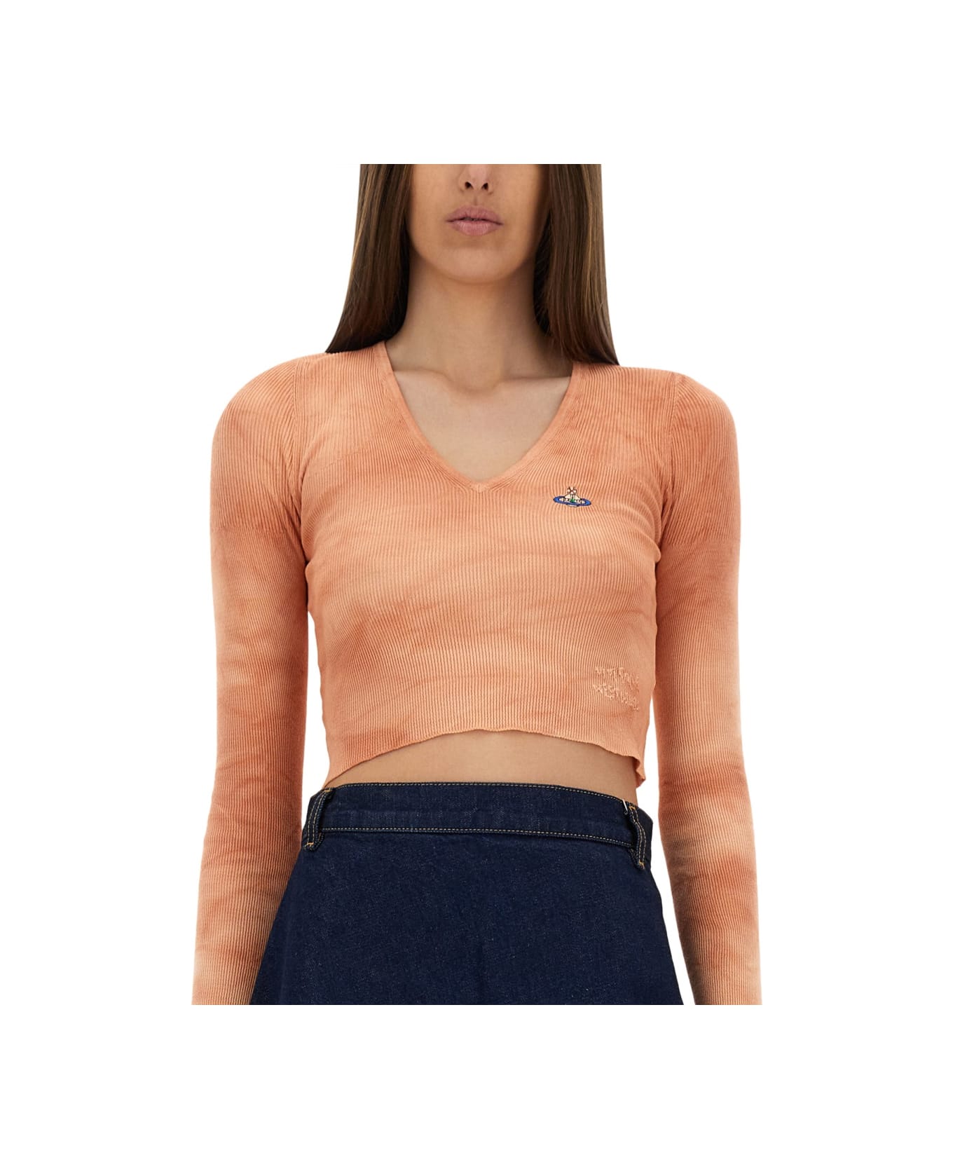Vivienne Westwood "bea Cropped" Top - PINK