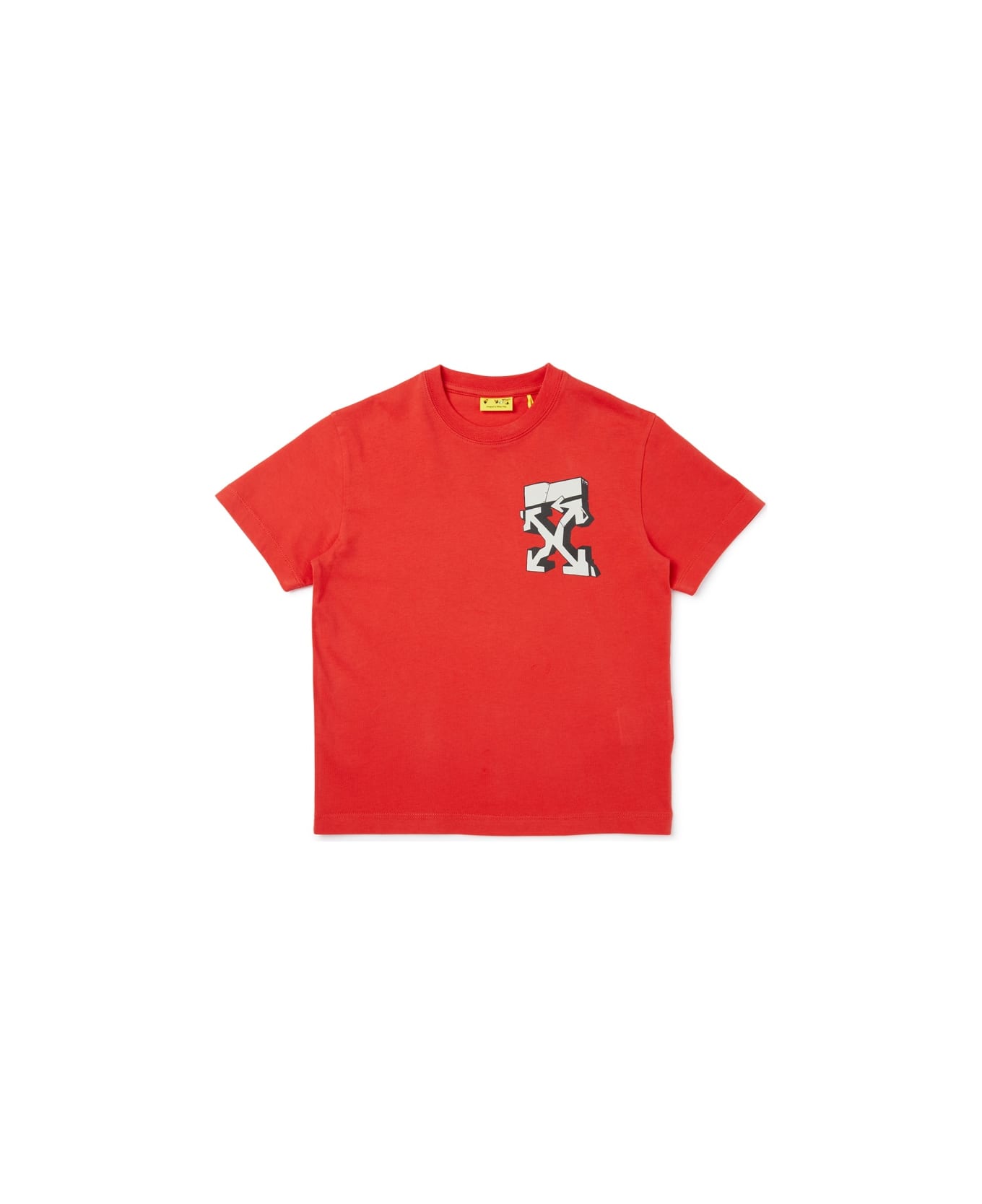 Off-White "graffiti" Logo T-shirt - RED