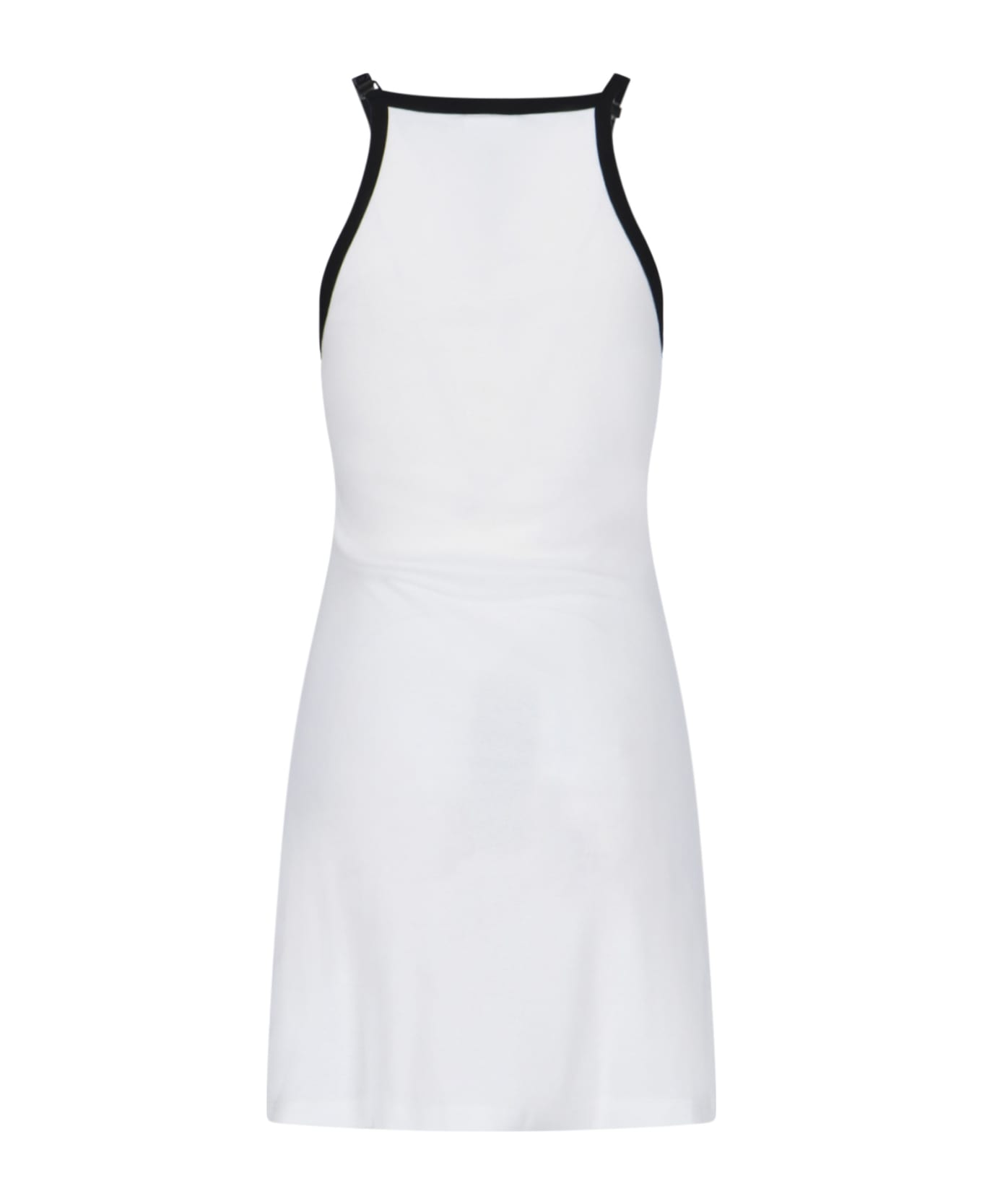 Courrèges Contrast Mini Dress - White ワンピース＆ドレス