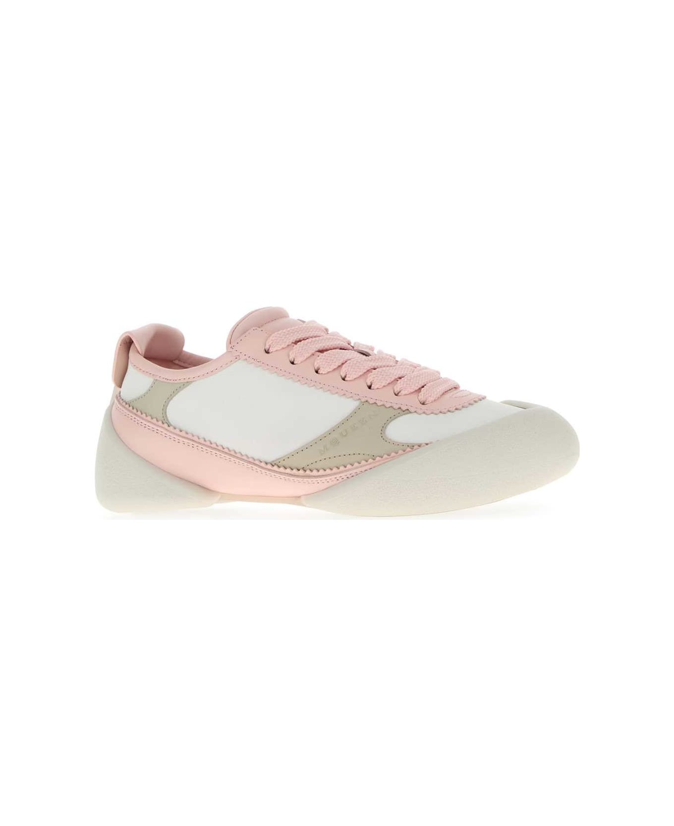 Alexander McQueen Multicolor Leather Sneakers - WHIROSEPAWHTRW