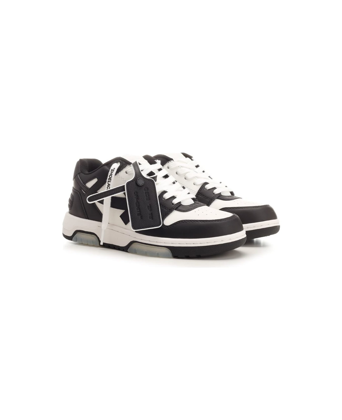 Off-White White/black 'out Of Office' Sneakers - White Black