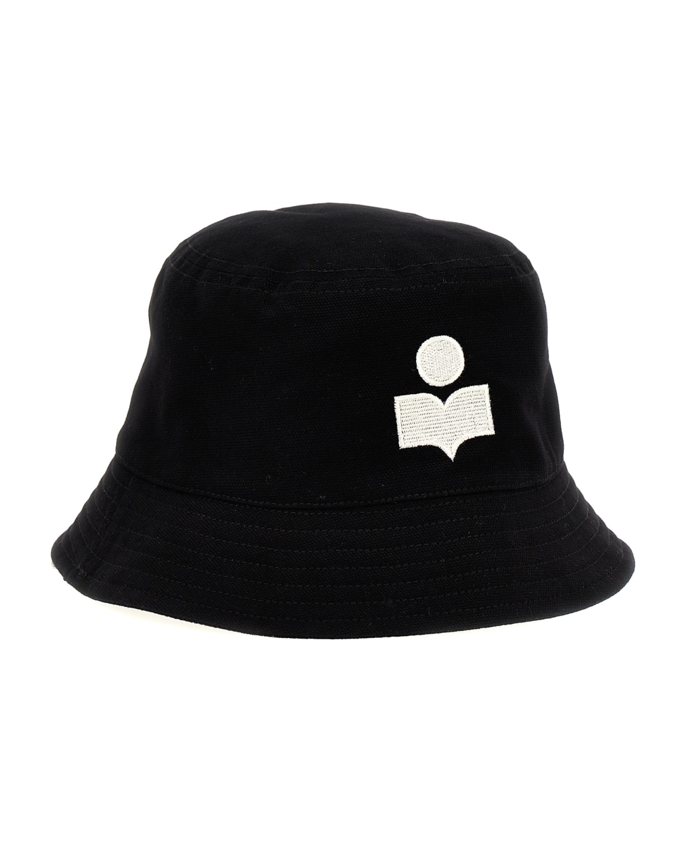 Isabel Marant Haley Bucket Hat - White/Black