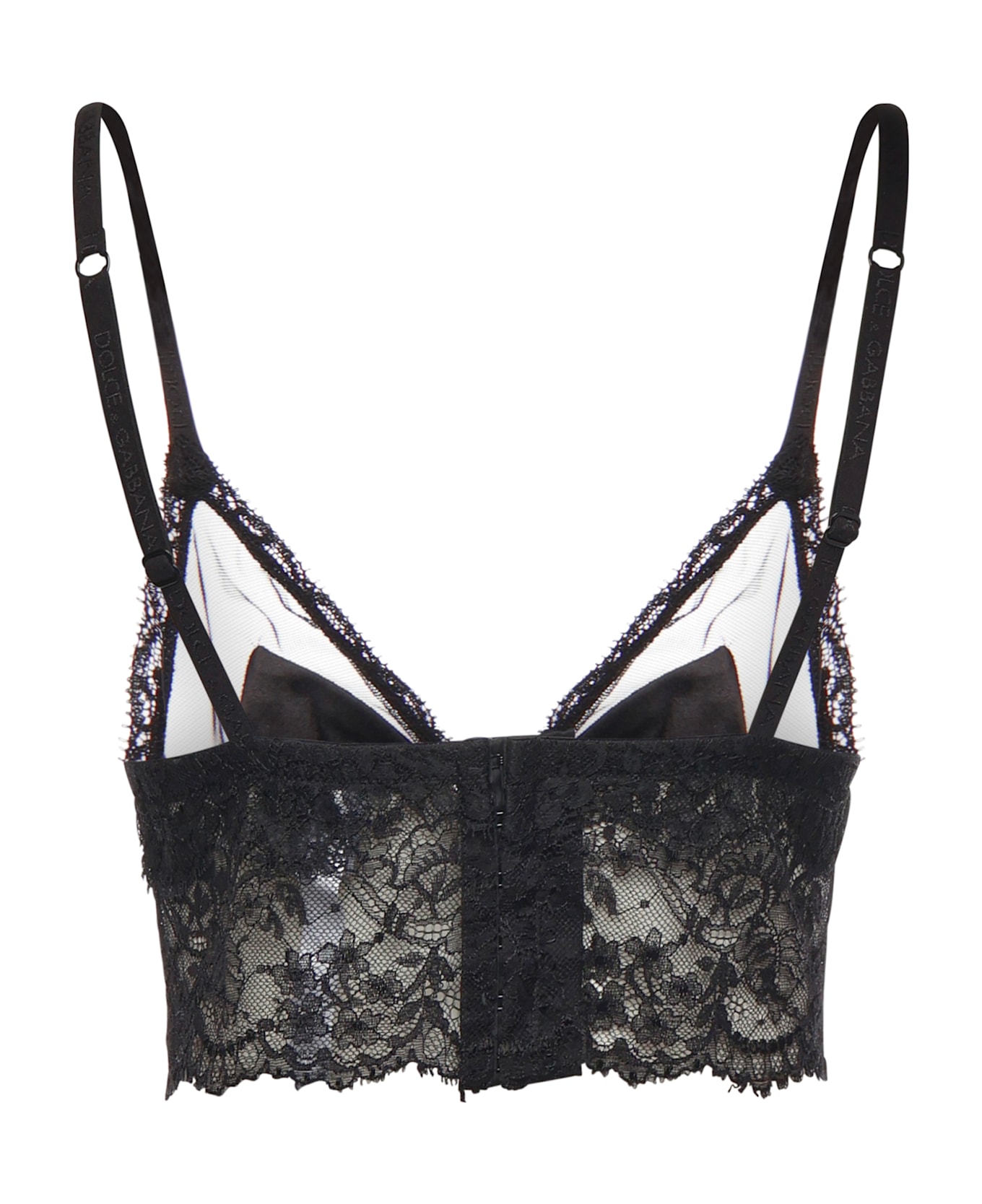 Dolce 
Gabbana Soft Cup Satin Bralette - Black