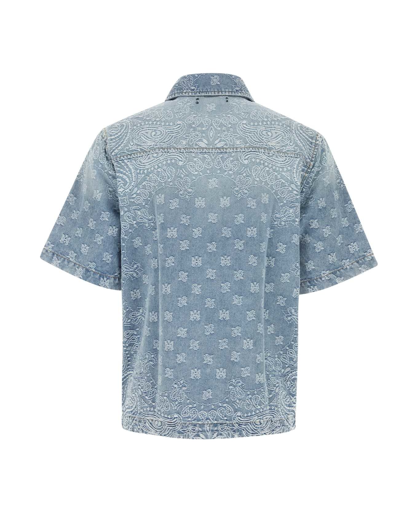 AMIRI Embroidered Denim Shirt - PERFECTINDIGO