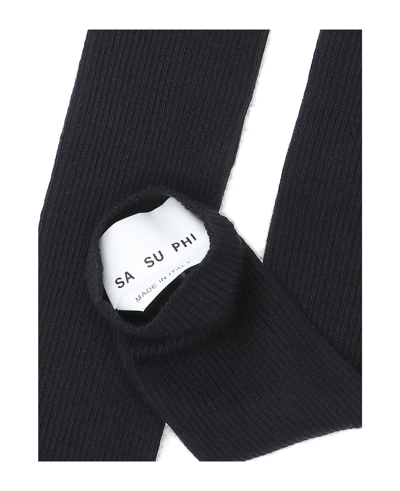 Sa Su Phi Cashmere And Wool Gloves - Black  