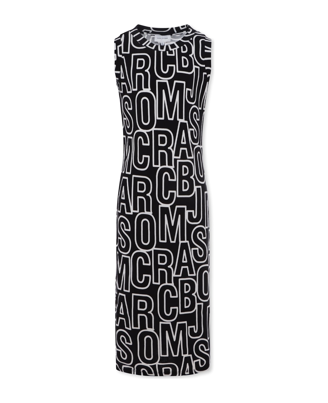 Marc Jacobs Black Dress For Girl With Logo - Black