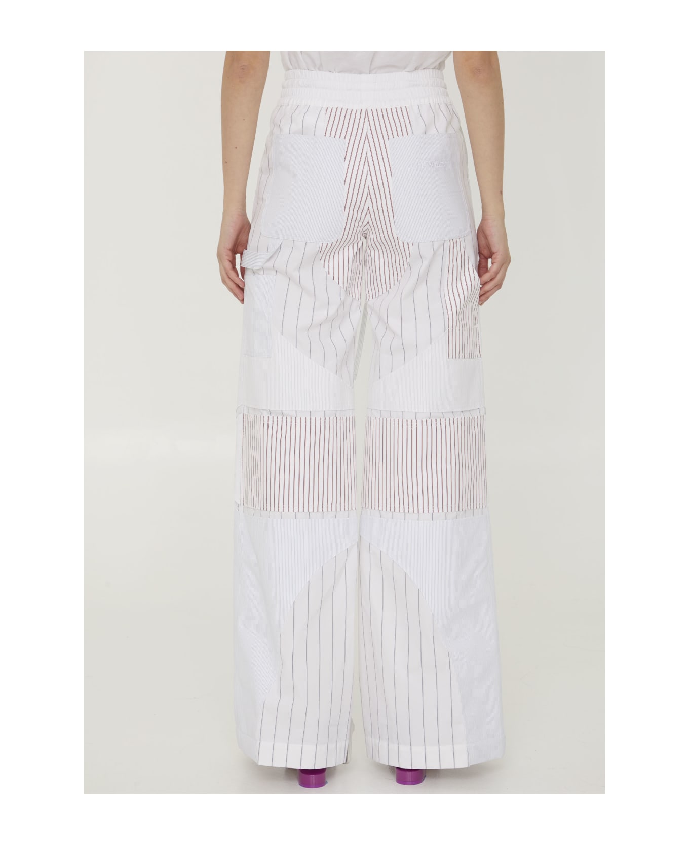 Off-White Motorcycle Pants - WHITE ボトムス